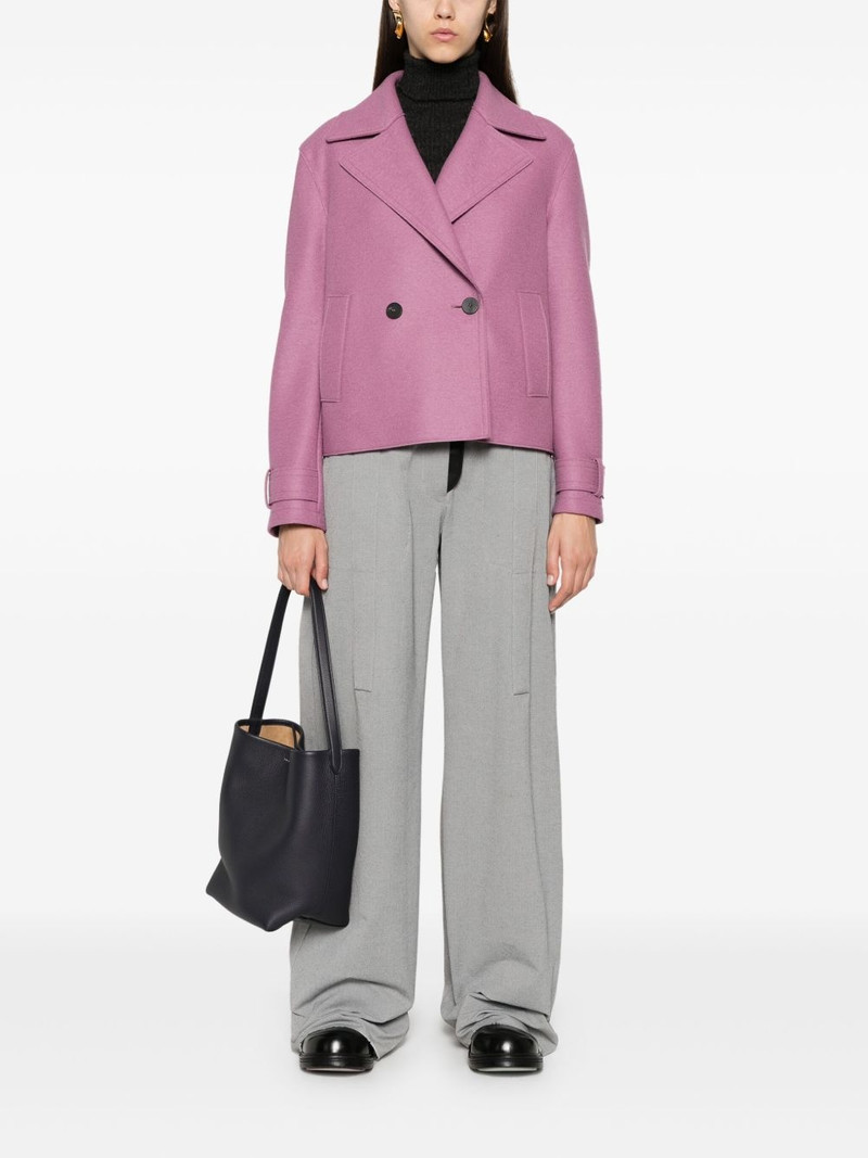 Harris Wharf London cropped wool jacket outlook