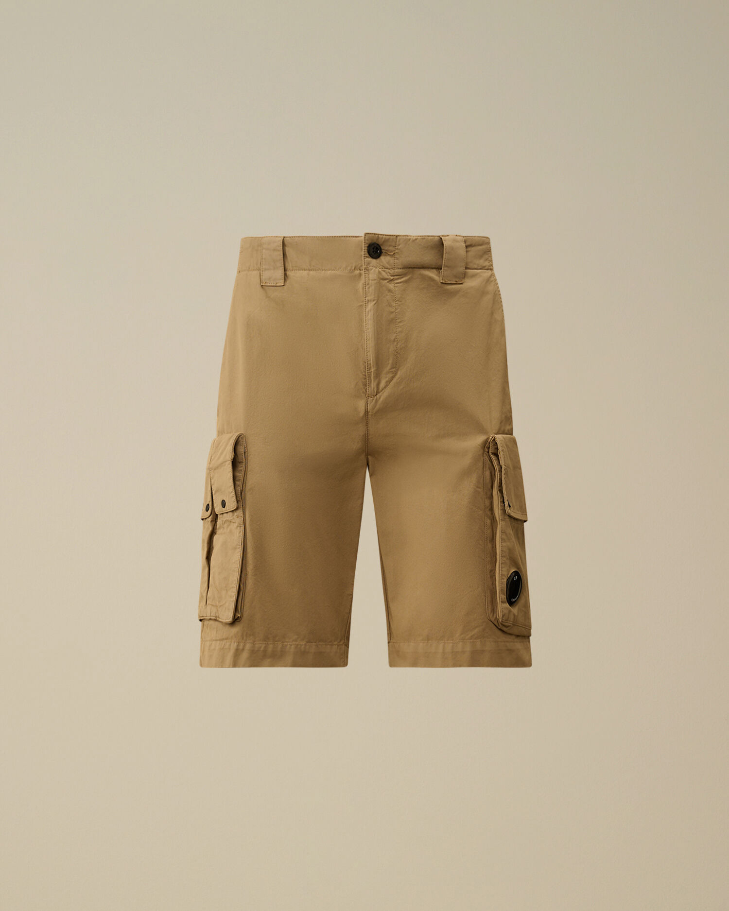 Cotton Gabardine Cargo Shorts - 1