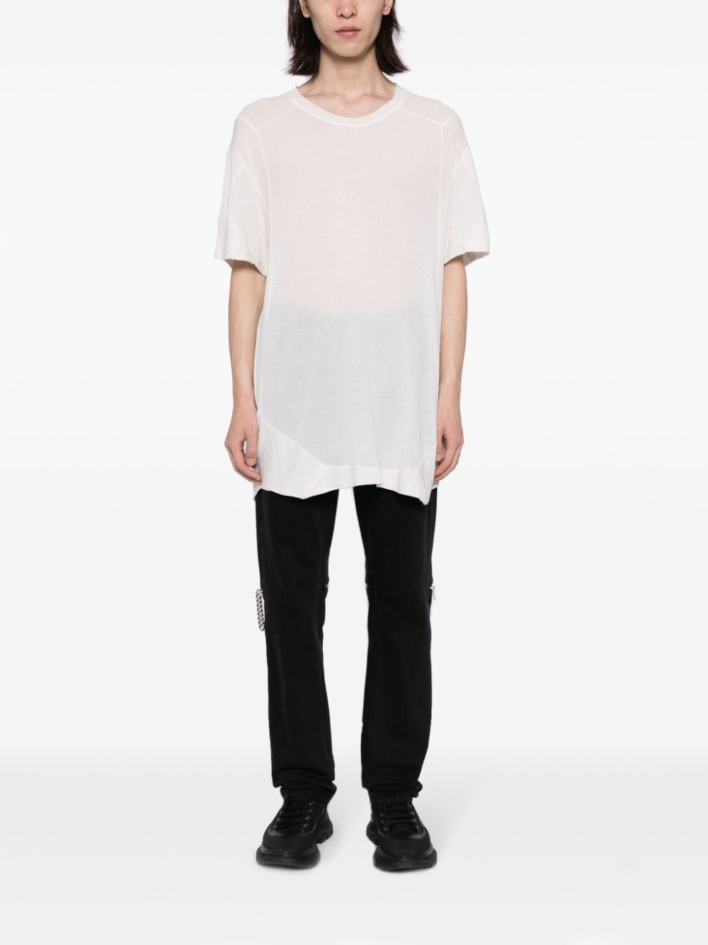 drop-shoulder cotton T-shirt - 2