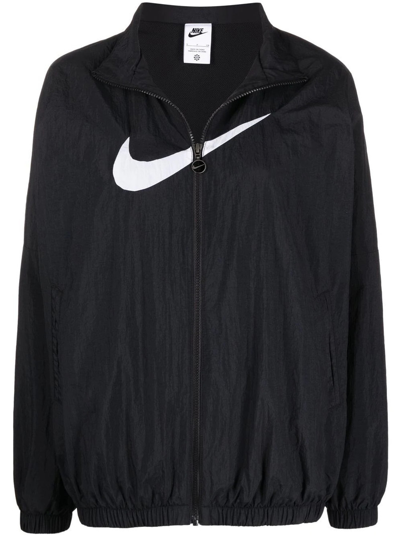 Swoosh logo high-neck jacket 1