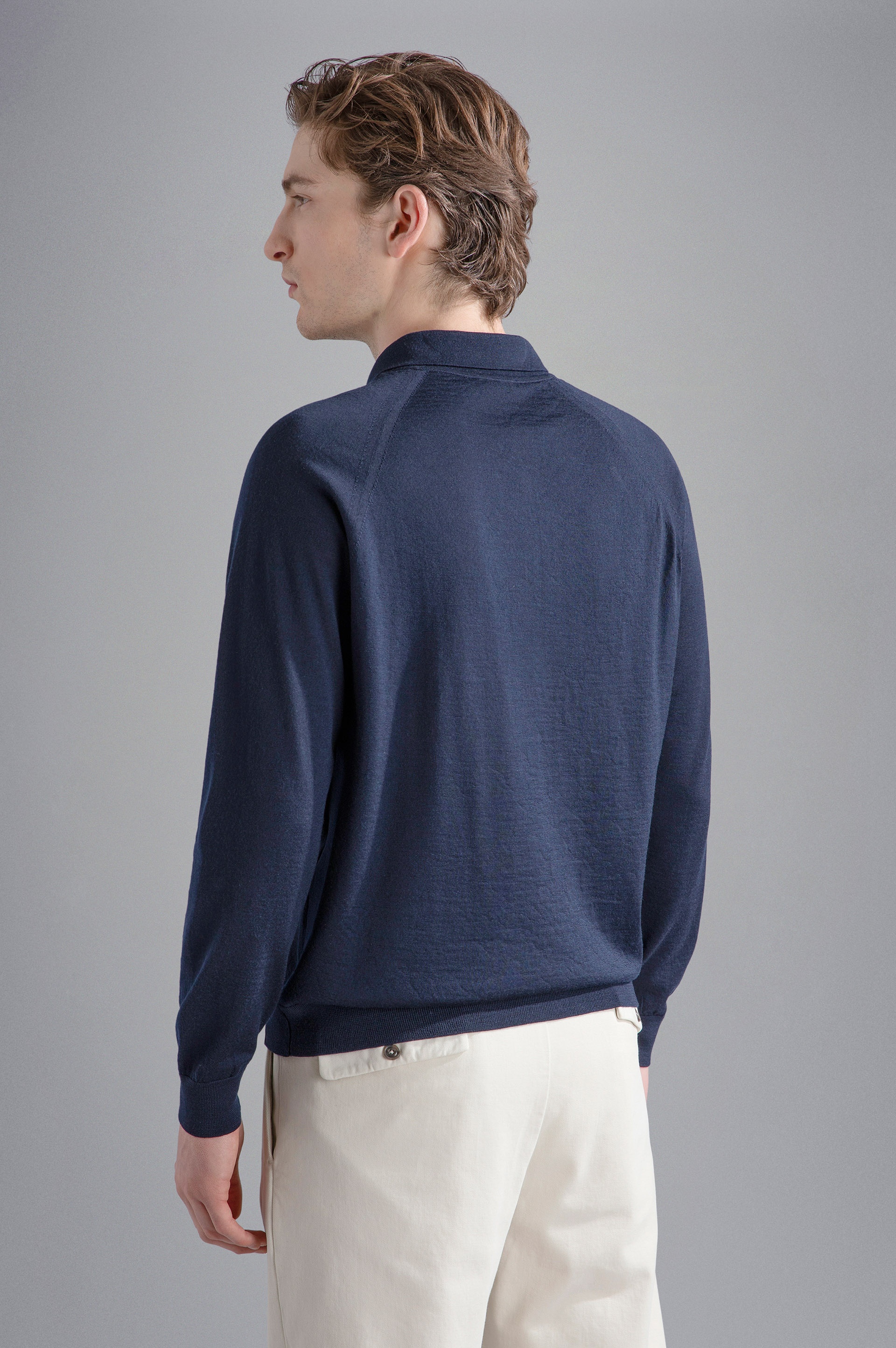 WOOL POLO SHIRT WITH ZIP - 3