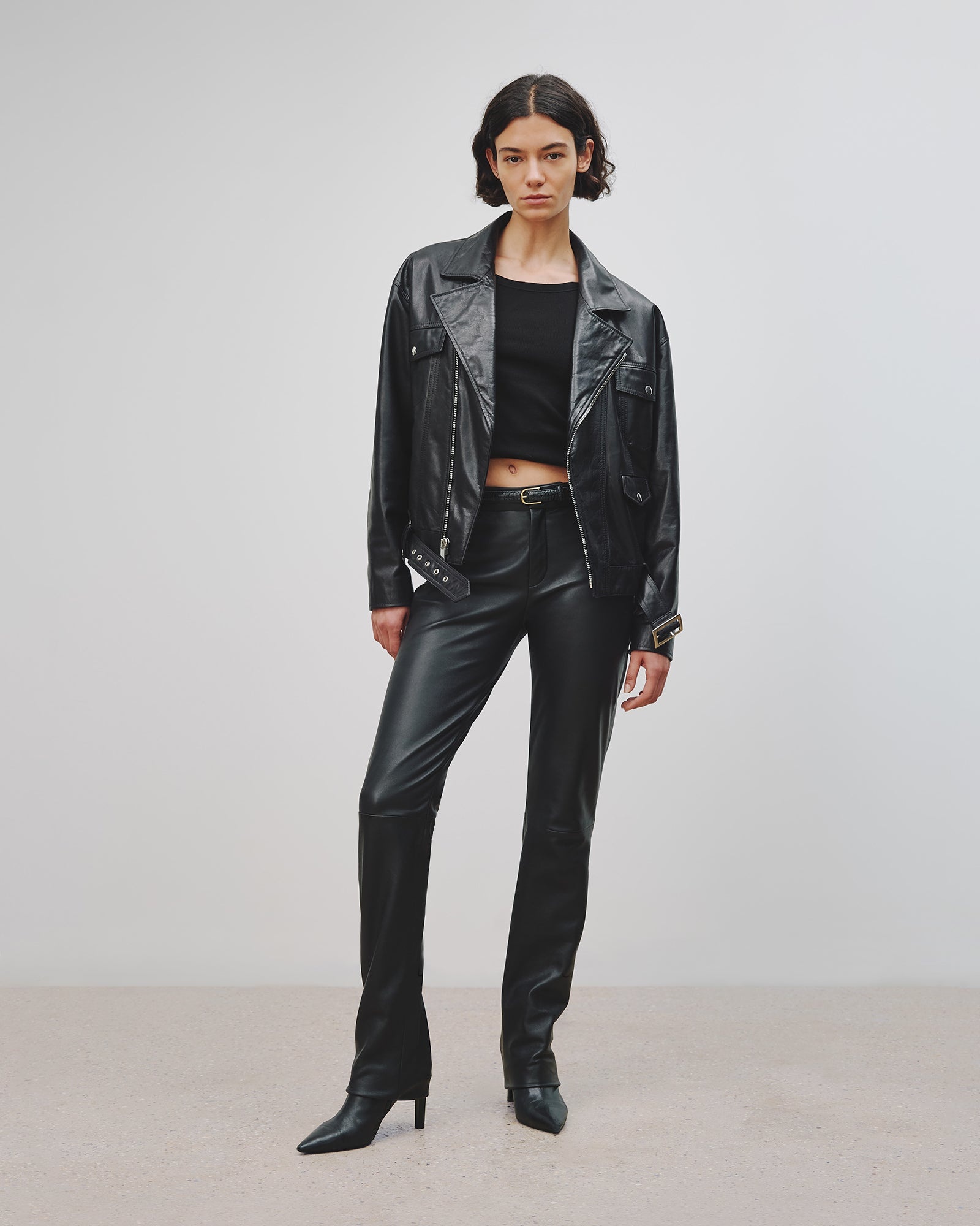 LENNY LEATHER BIKER JACKET - 6