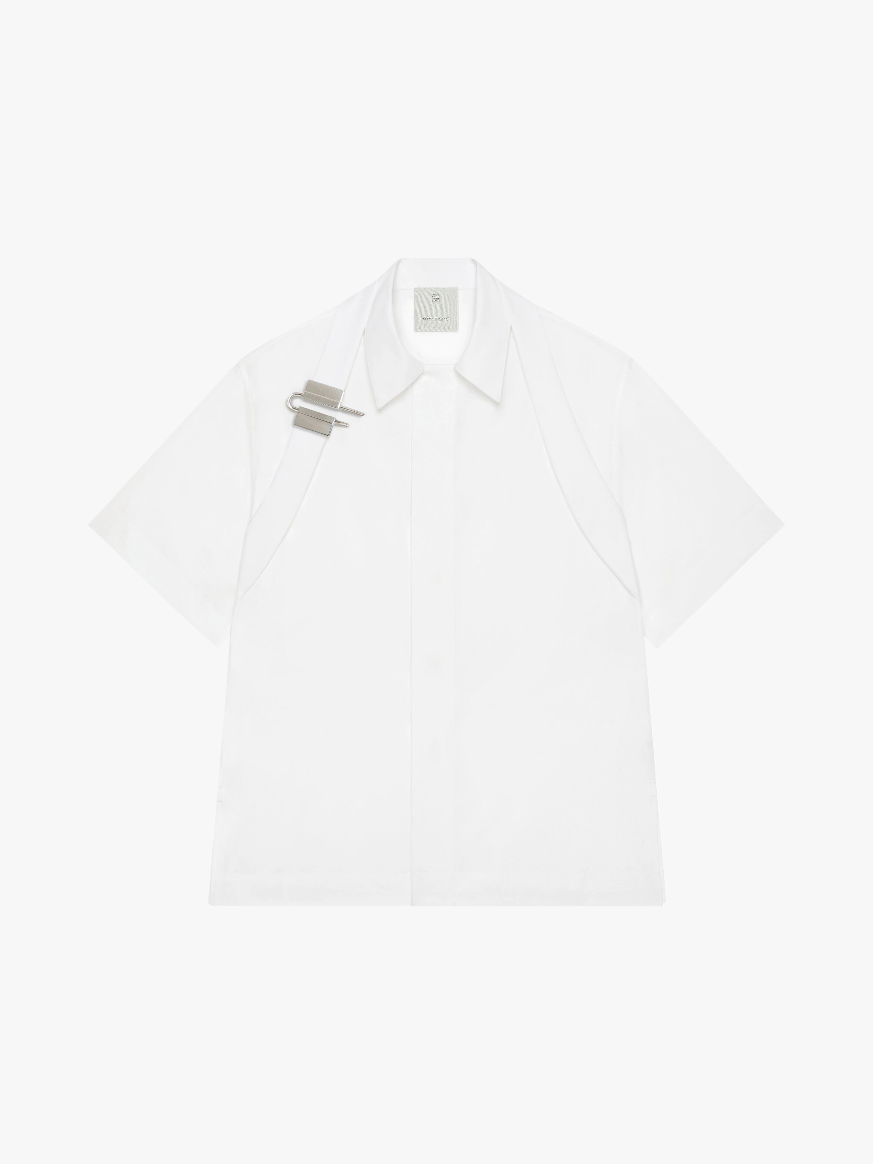 SHIRT IN POPLIN WITH U-LOCK HARNESS - 1