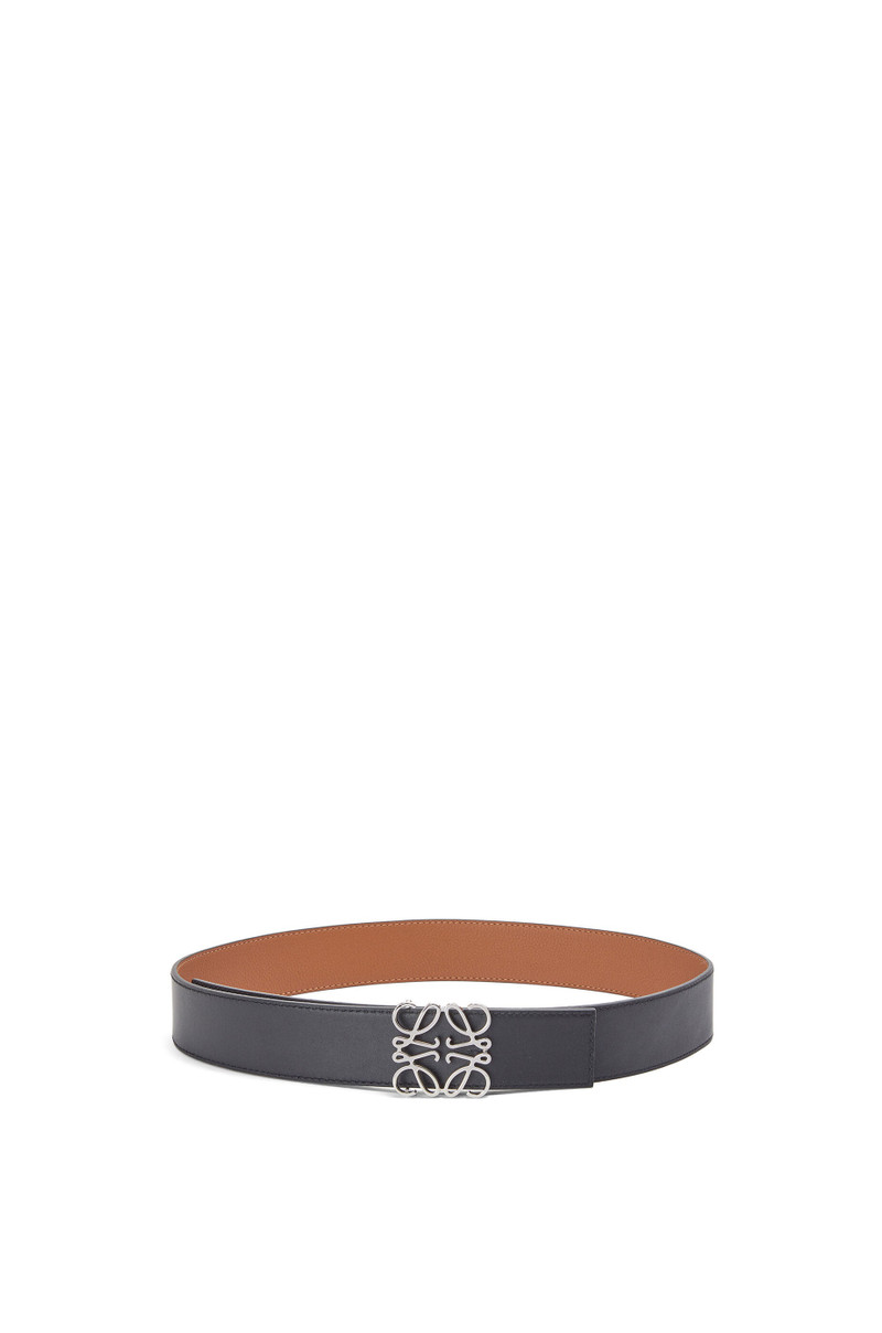 Loewe Reversible Anagram belt in soft grained calfskin and smooth calfskin outlook