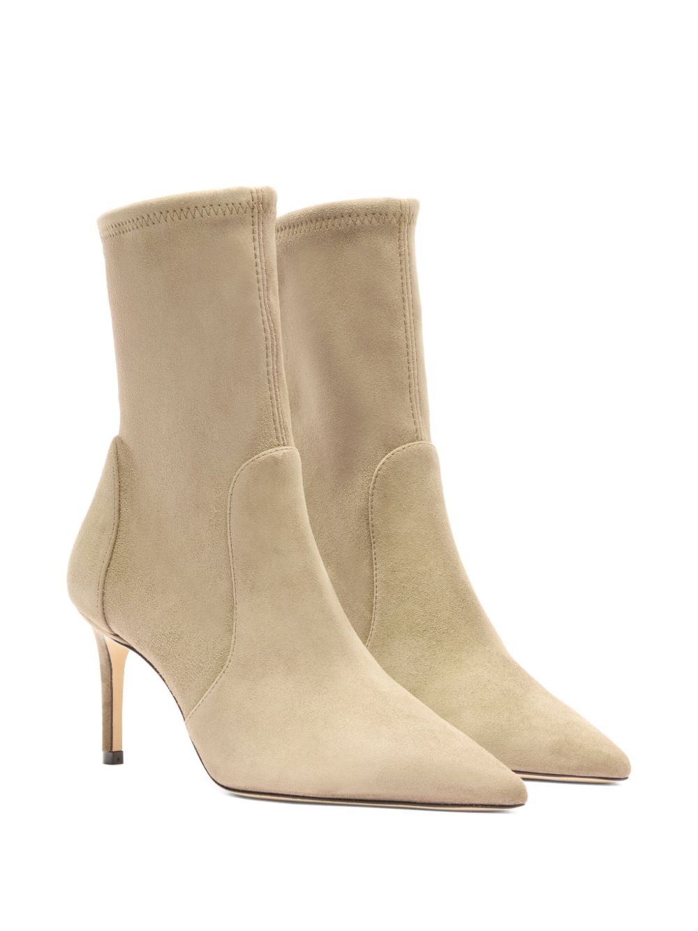 75MM pointed-toe sock boots - 2