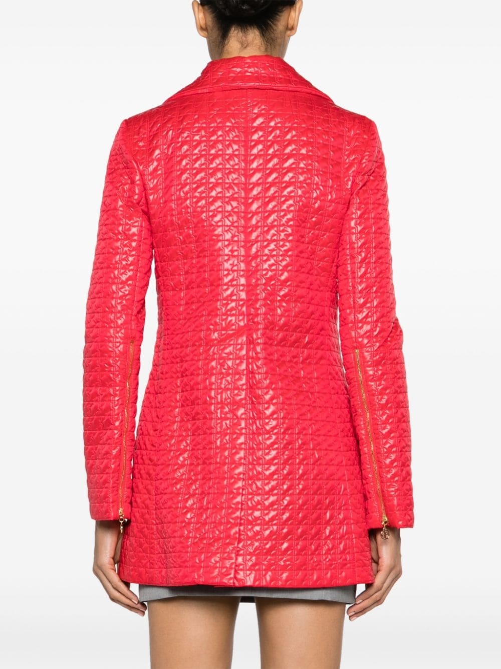 monogram-quilted shell jacket - 4