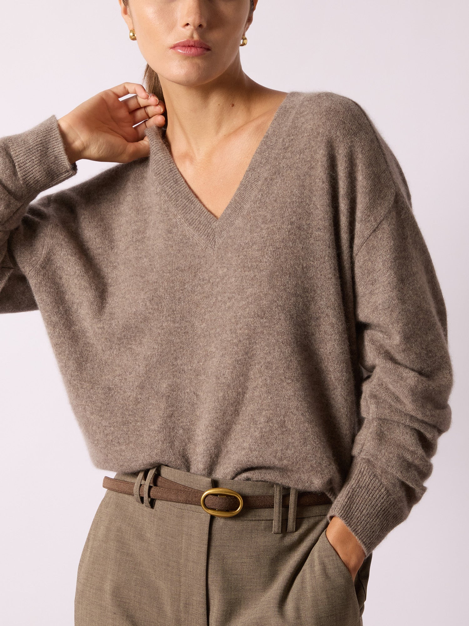 The Ennes Ruched Cashmere Sweater - 2