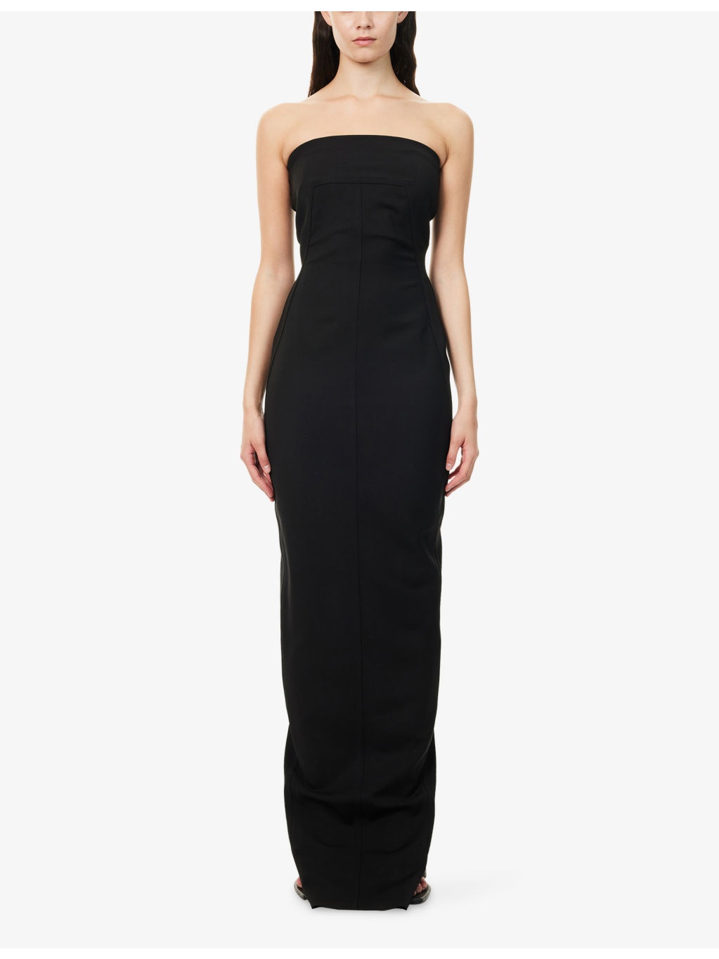 Bustier Split Cotton-Blend Gown - 3