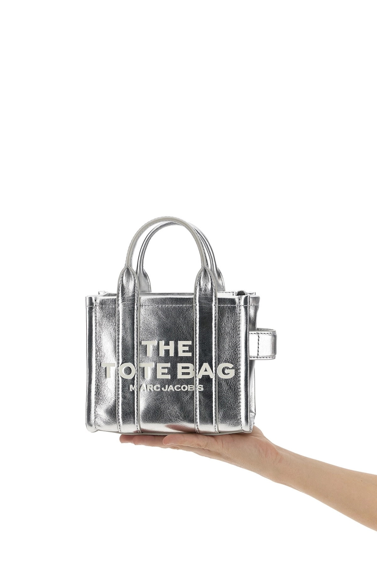 'The Metallic Leather Crossbody Tote' crossbody bag - 2