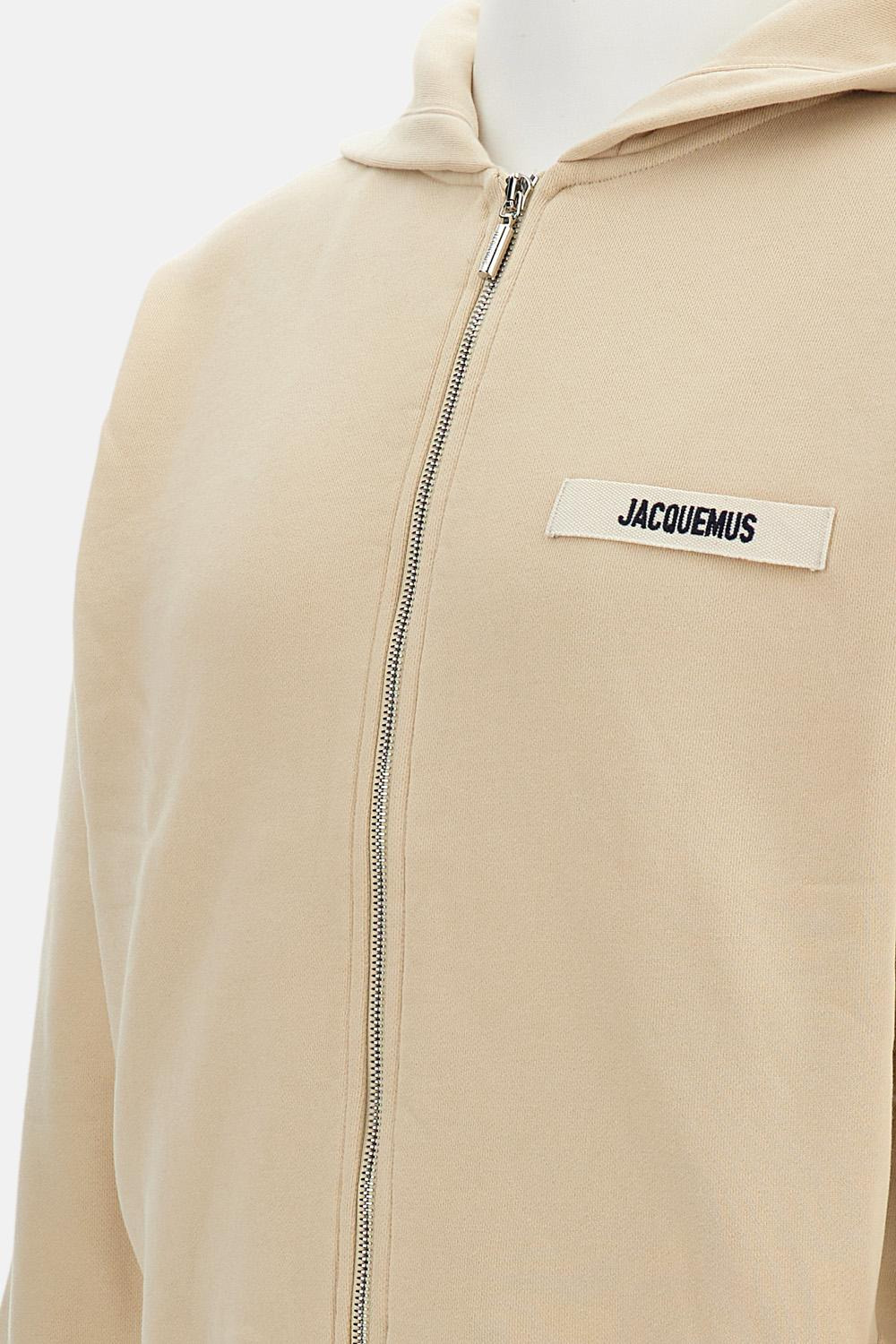 LE HOODIE ZIP GROS GRAIN - 3
