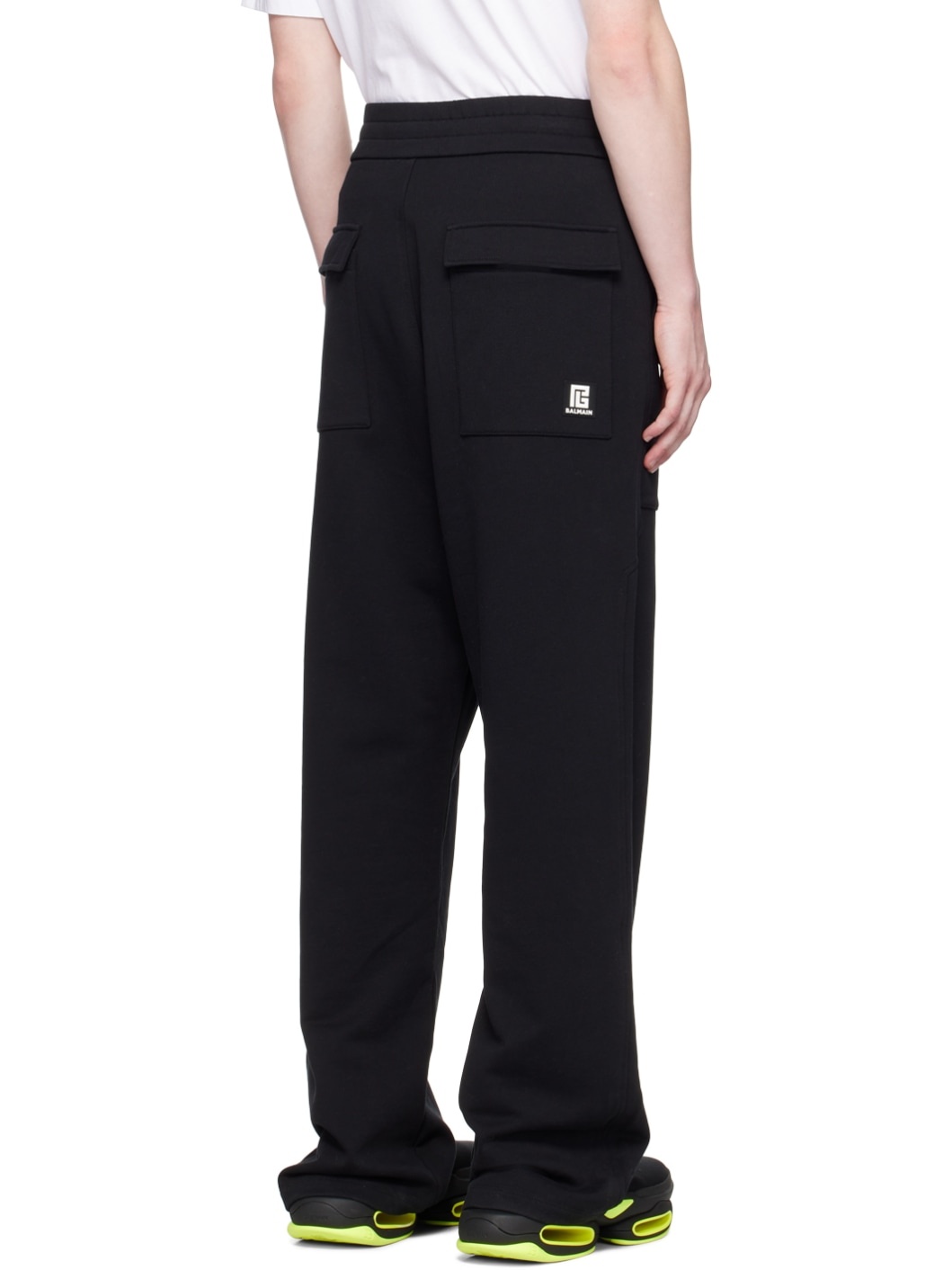 Black Printed Lounge Pants - 3