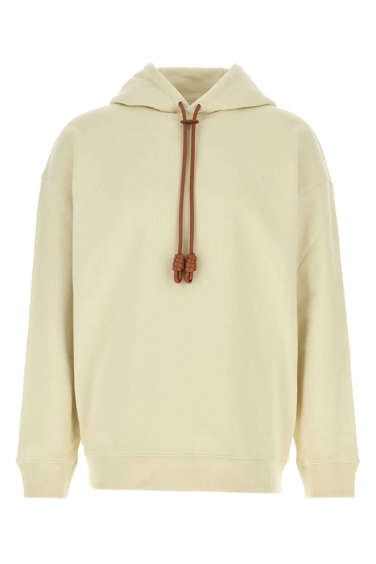 Loewe Men Ivory Cotton Sweatshirt - 1