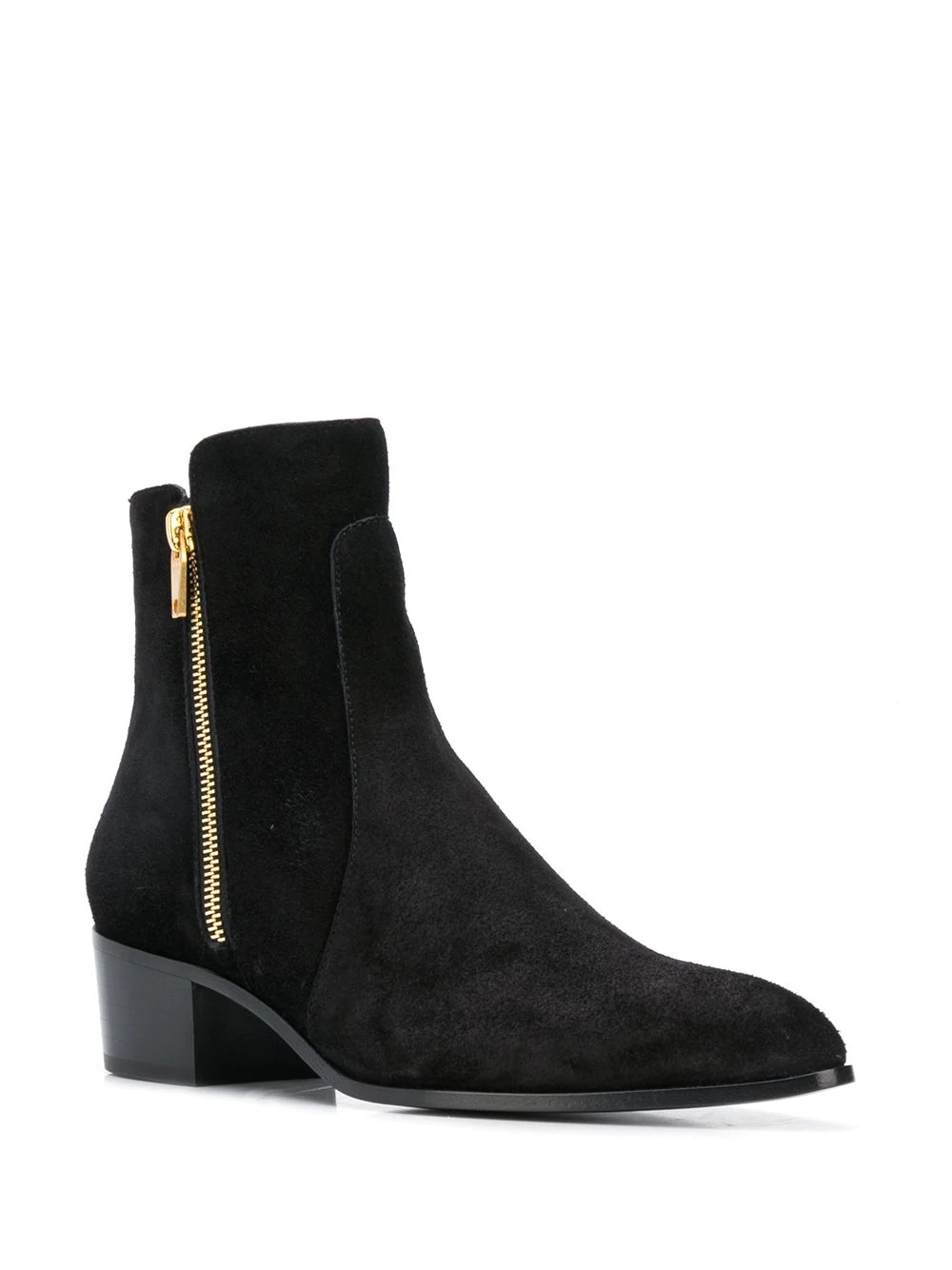 zip detail ankle boots - 2