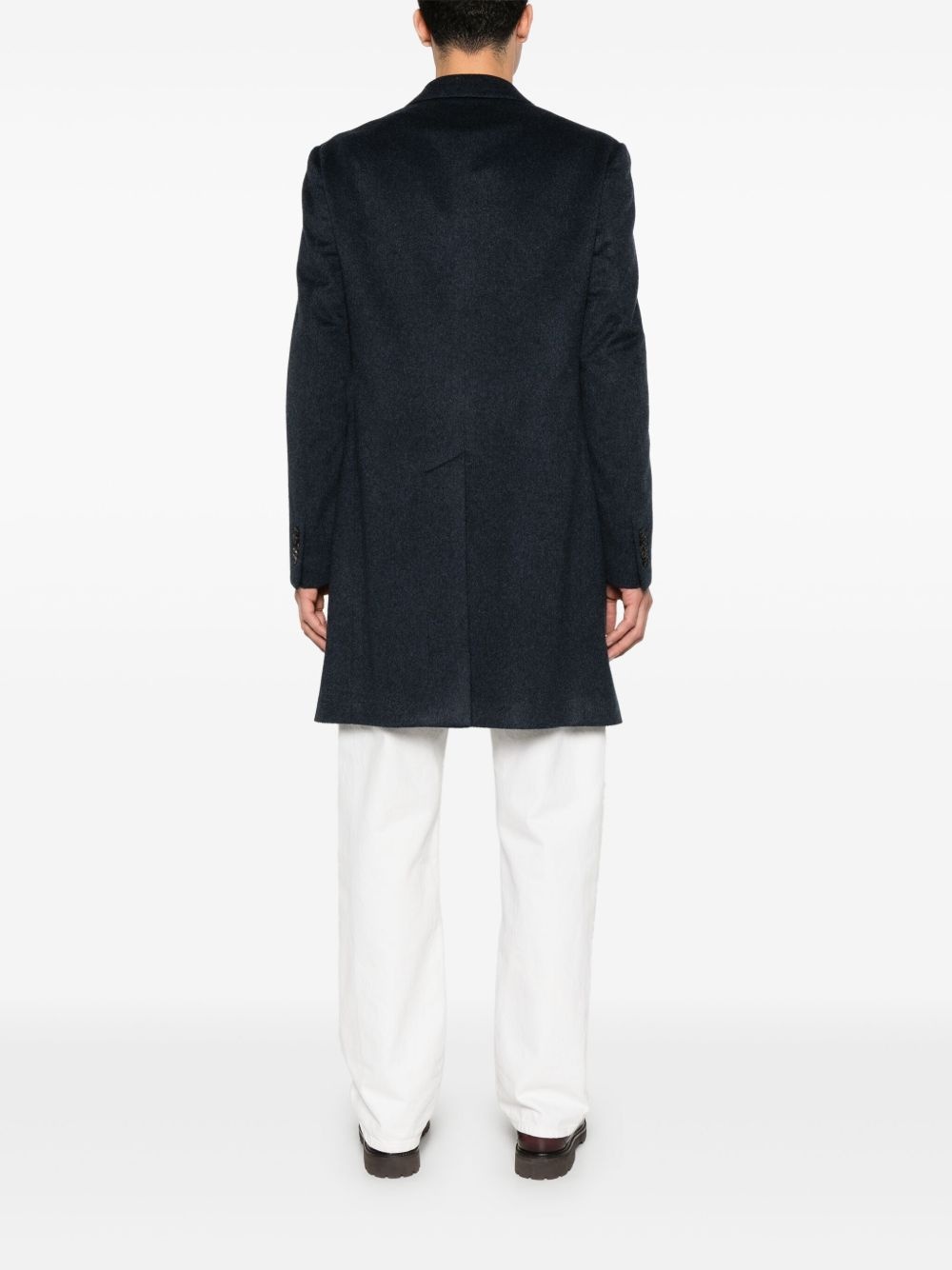 brushed-effect coat - 4