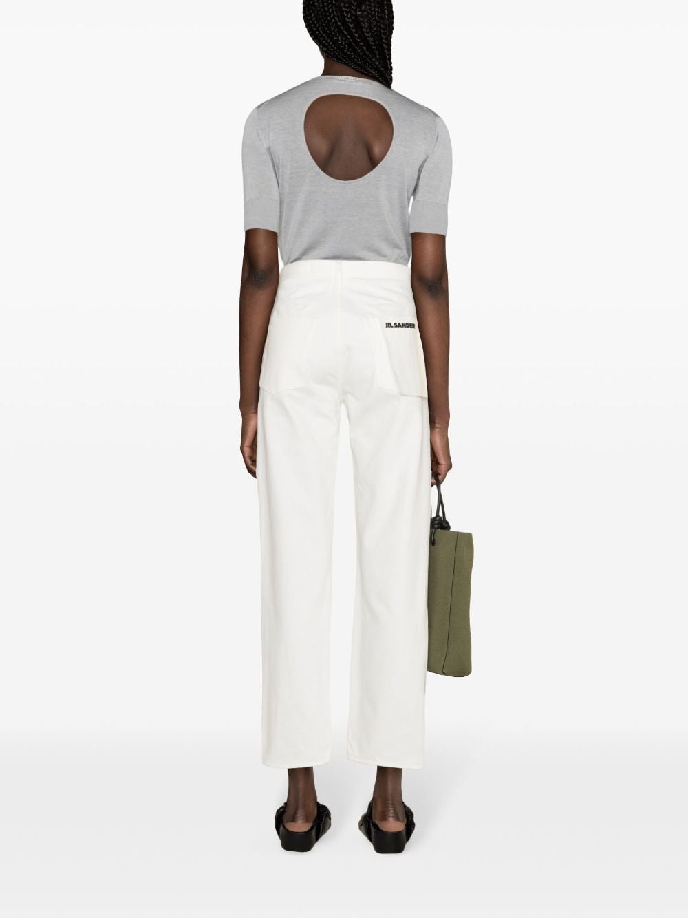 mid-rise straight jeans - 4