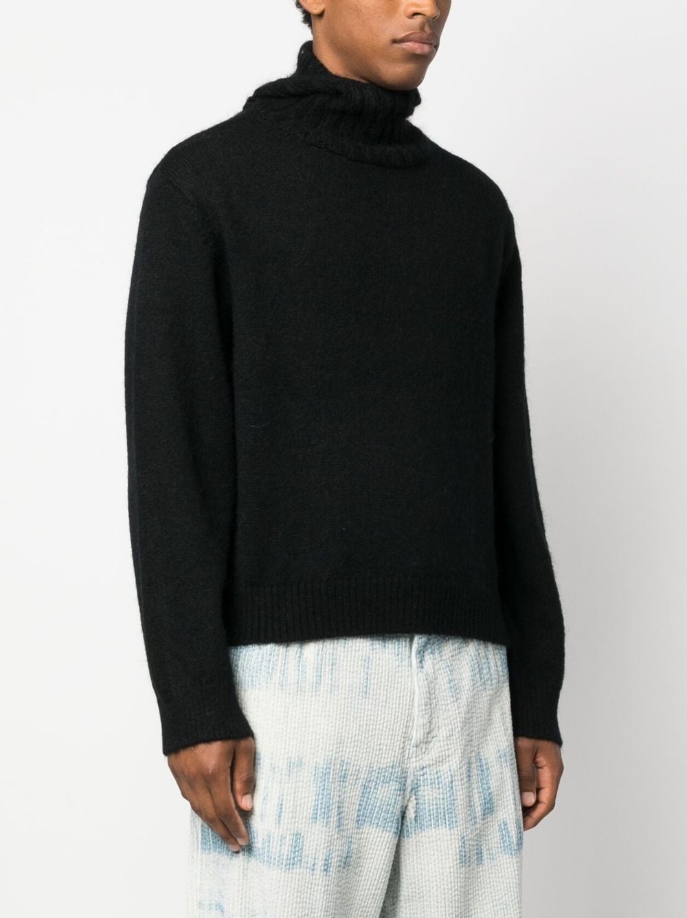 slouchy-hood felted jumper - 3