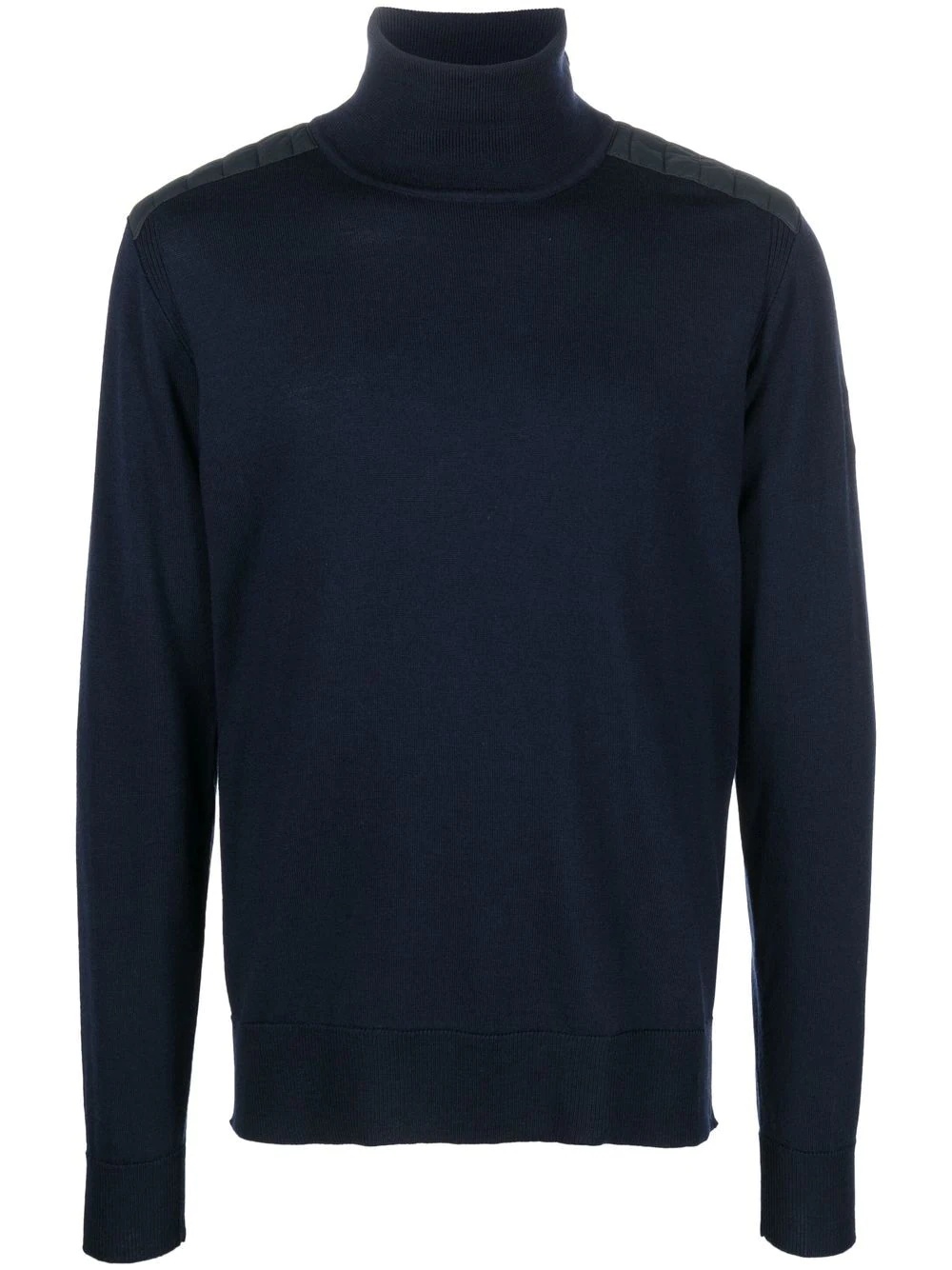 logo-patch roll-neck jumper - 1