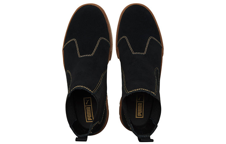 (WMNS) PUMA Mayze Chelsea Suede 'Black Gum' 382829-03 - 4