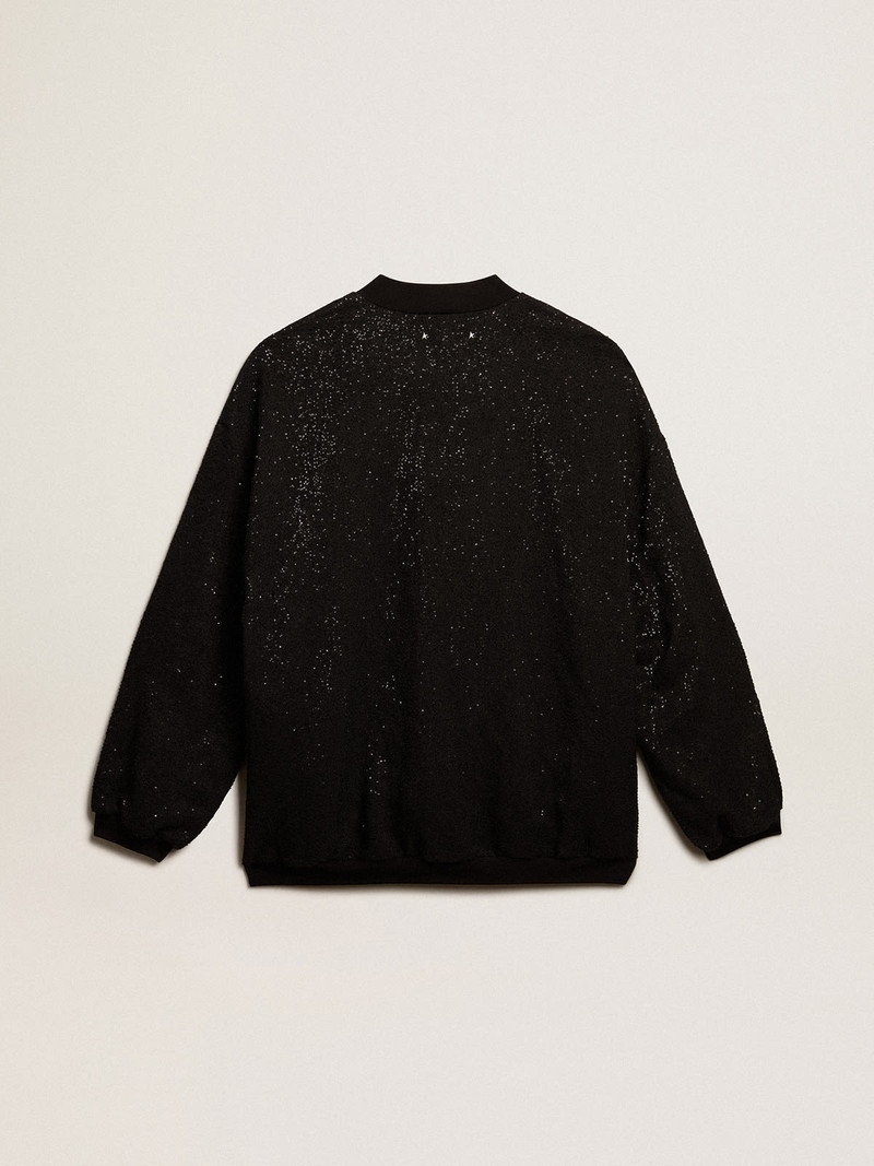 Men’s black sequined cardigan-jacket 6