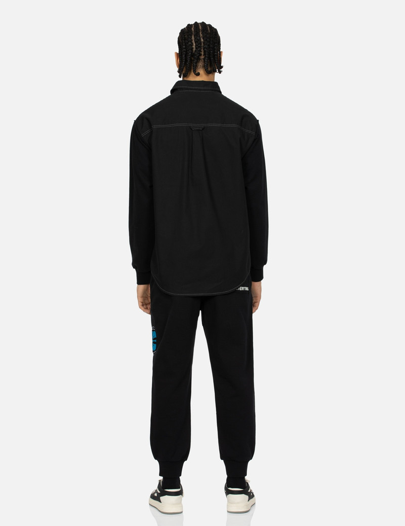 EVISU CONTRAST STITCHING AND MULTI-PRINT RELAX FIT SHIRT outlook