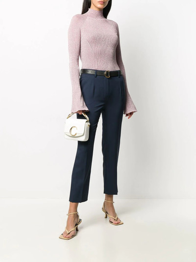 Lanvin ribbed knit turtle-neck blouse outlook