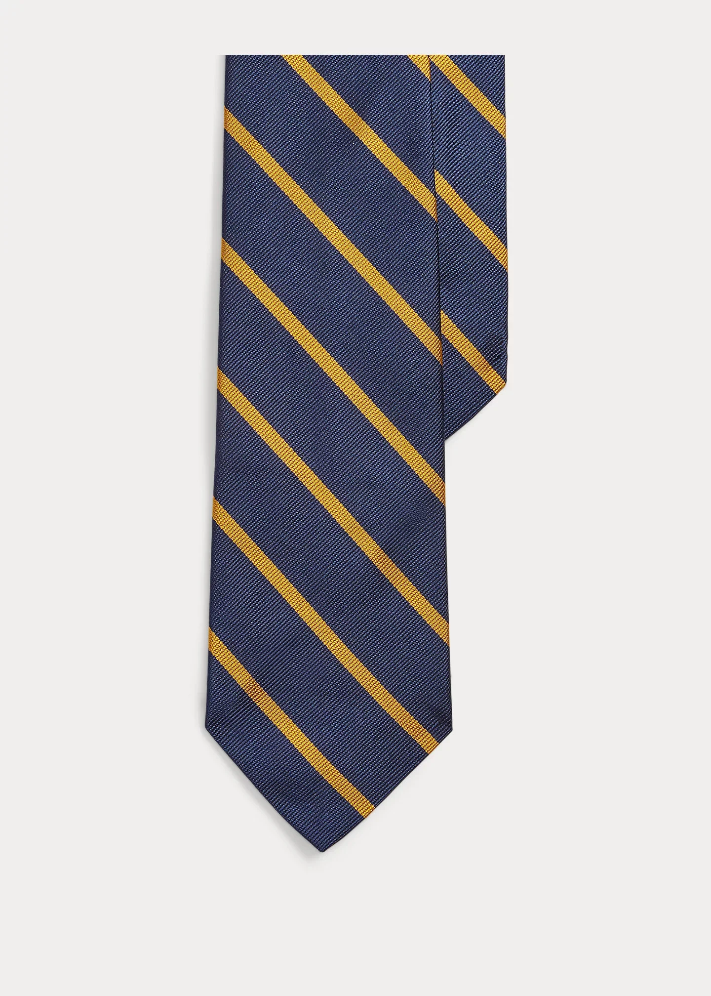 Striped Silk Repp Narrow Tie - 1
