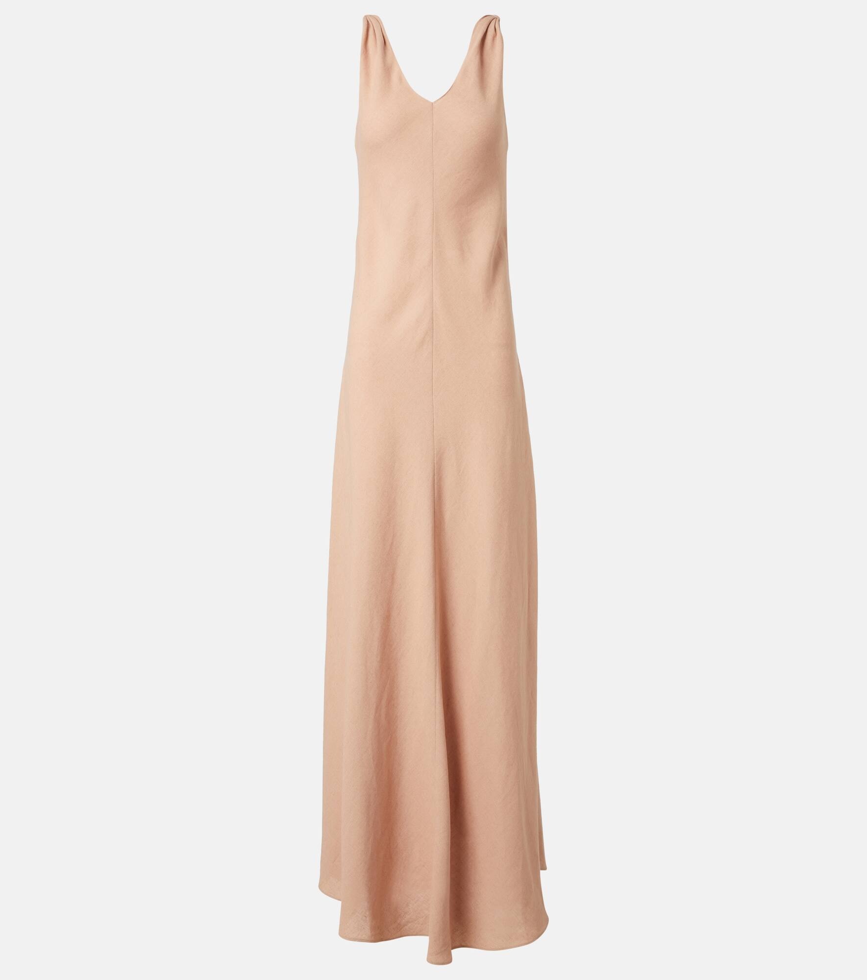 Callie linen crêpe maxi dress - 1