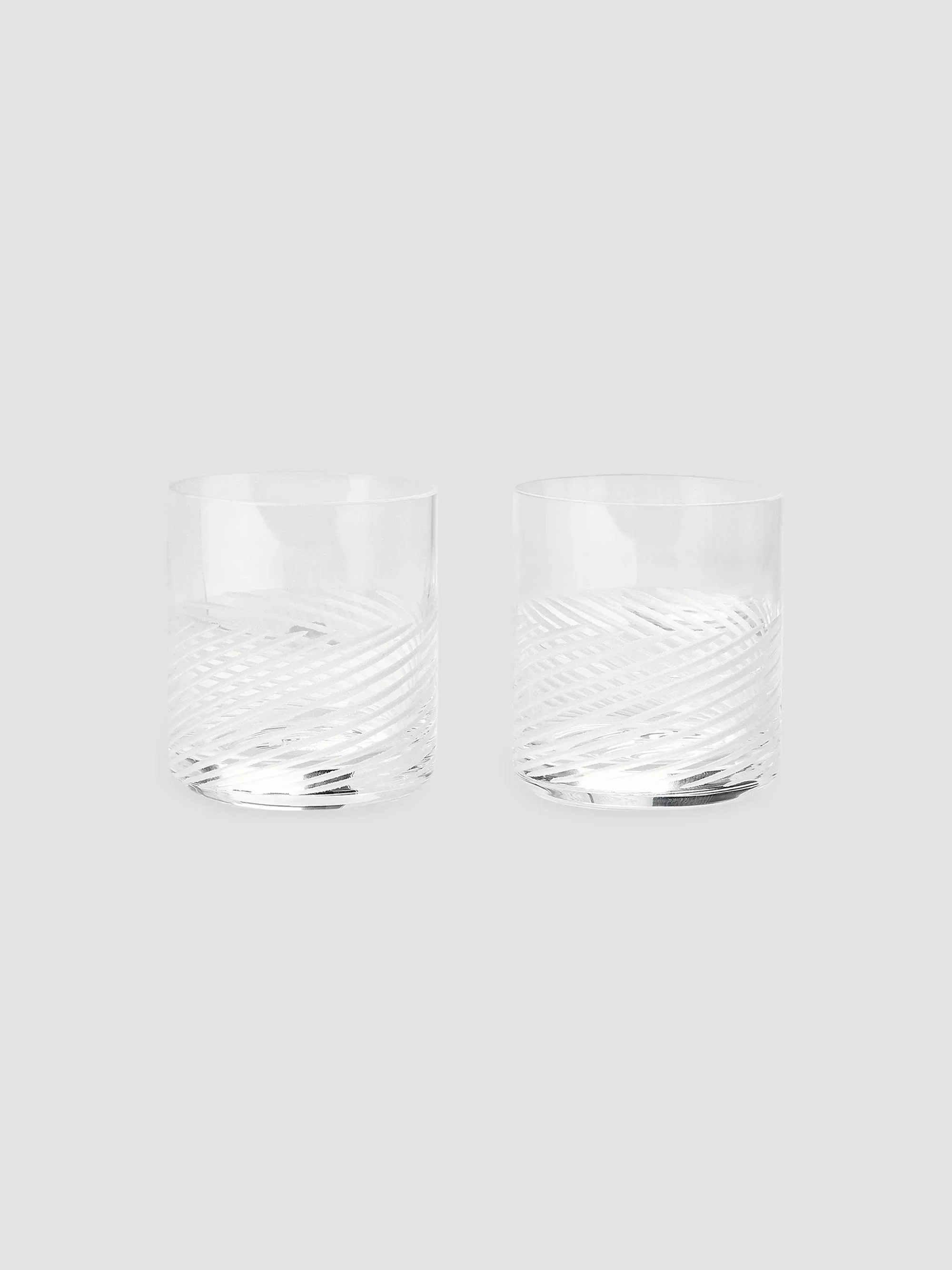 Set of Two Amaro Glasses in Murano Glass - Transparent - 1