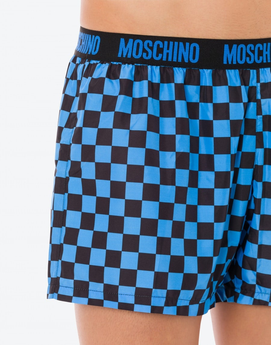 ALL-OVER CHECK SWIM TRUNKS - 4