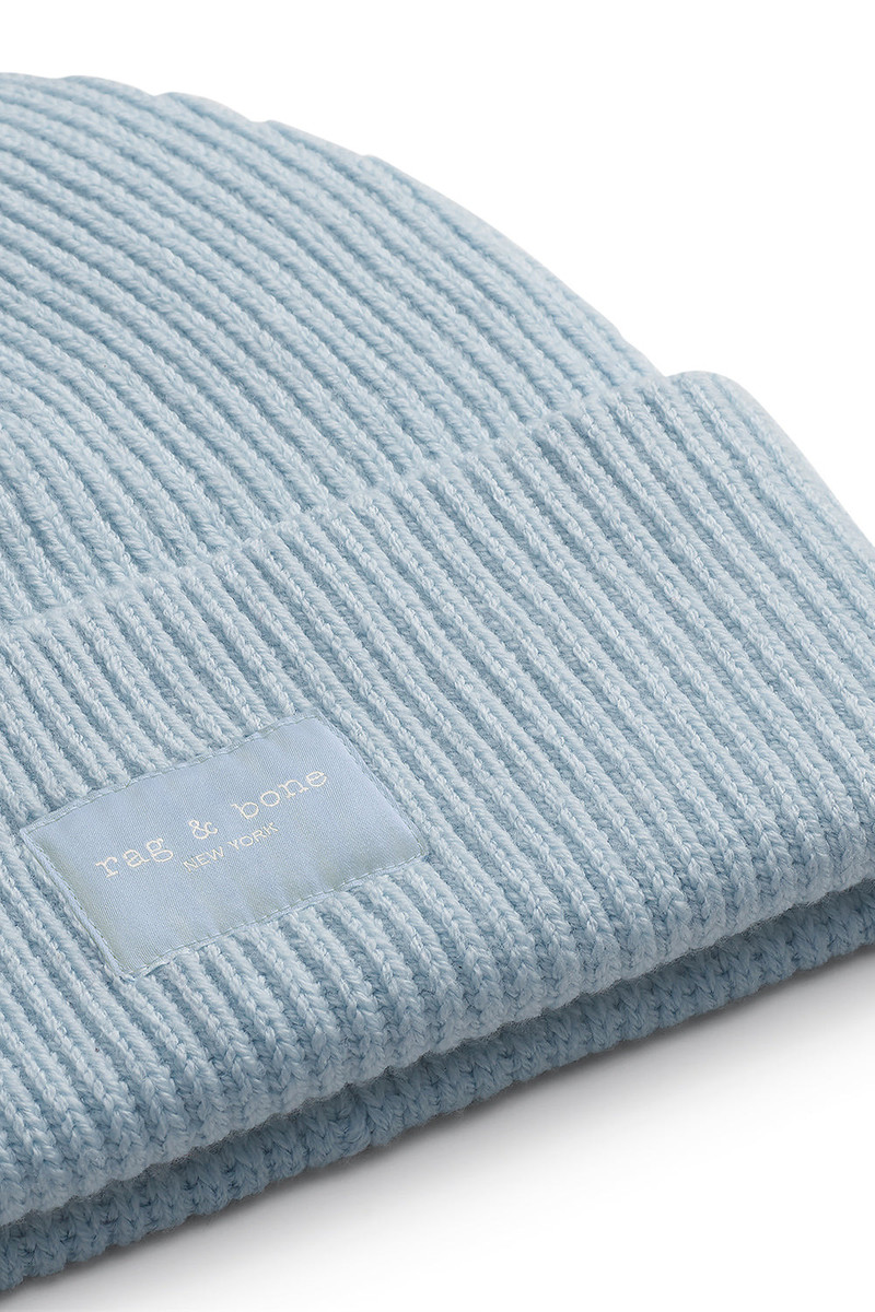 rag & bone Blake Beanie - Sky Blue outlook