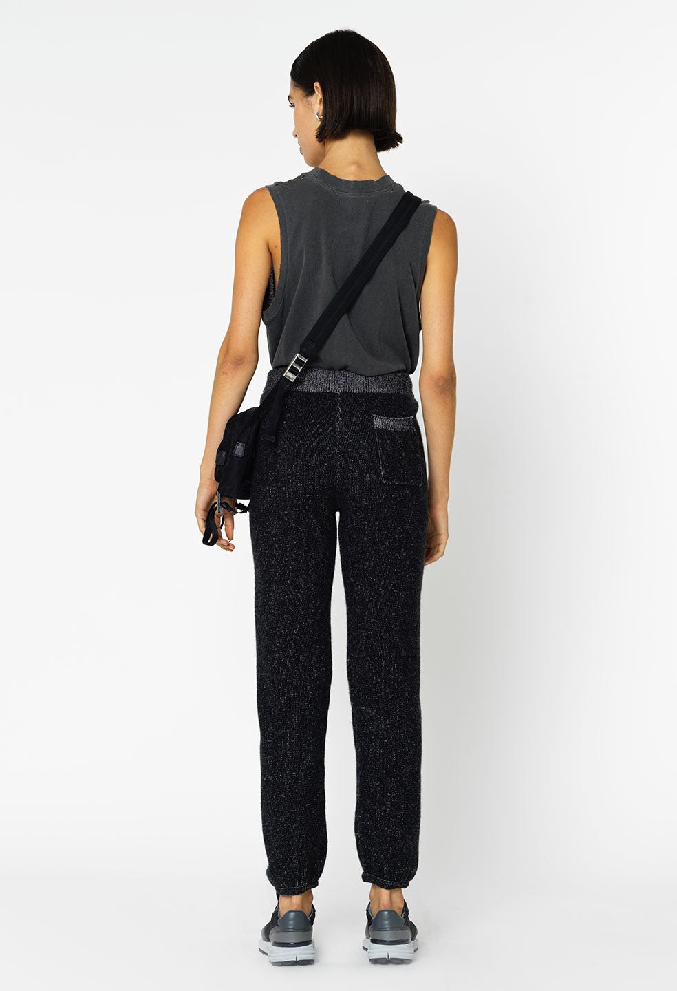 TWO TONE CASHMERE SWEATPANTS - 3