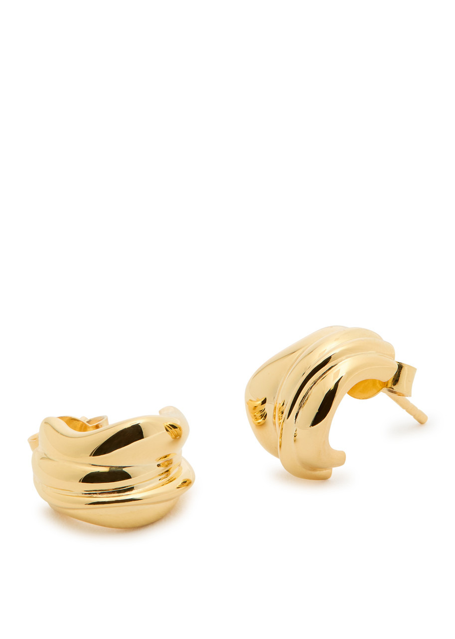 Completedworks Sculpted 18kt Gold-plated Hoop Earrings - 3