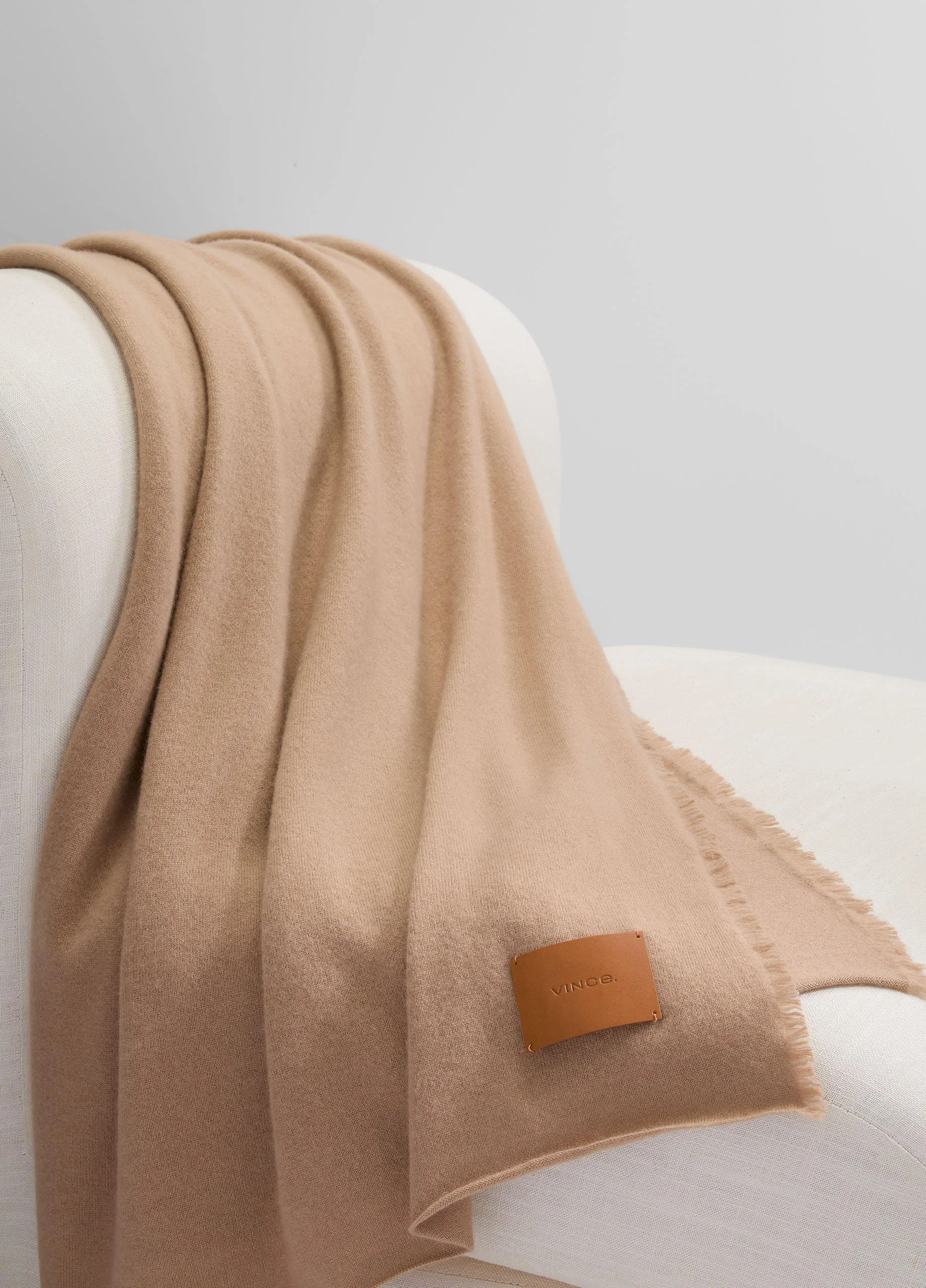 Cashmere Reverse Jersey Throw - 1