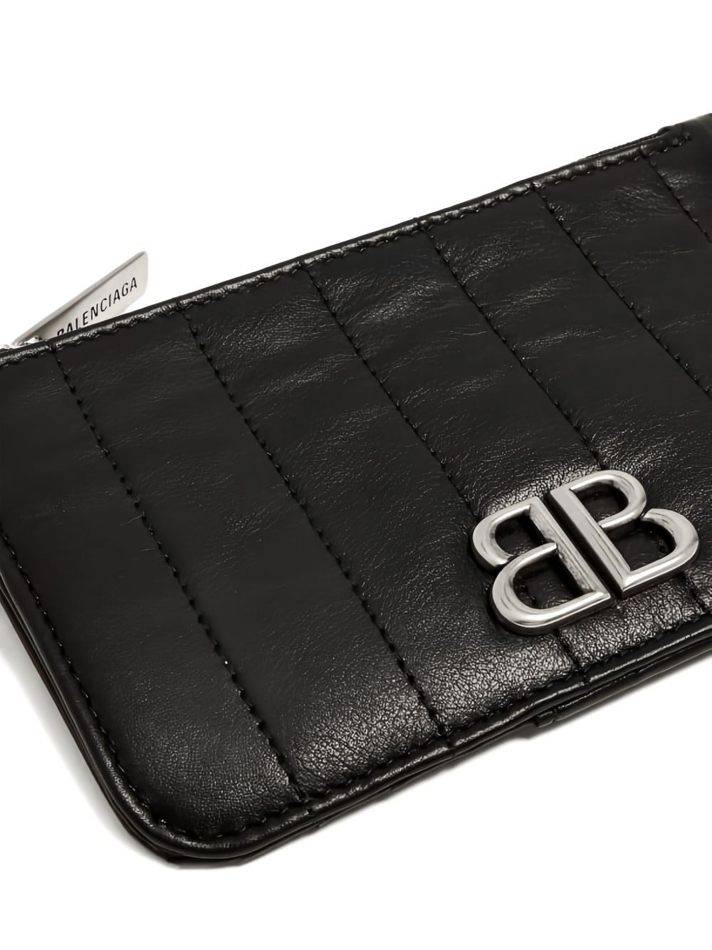 quilted logo-plaque cardholder - 4