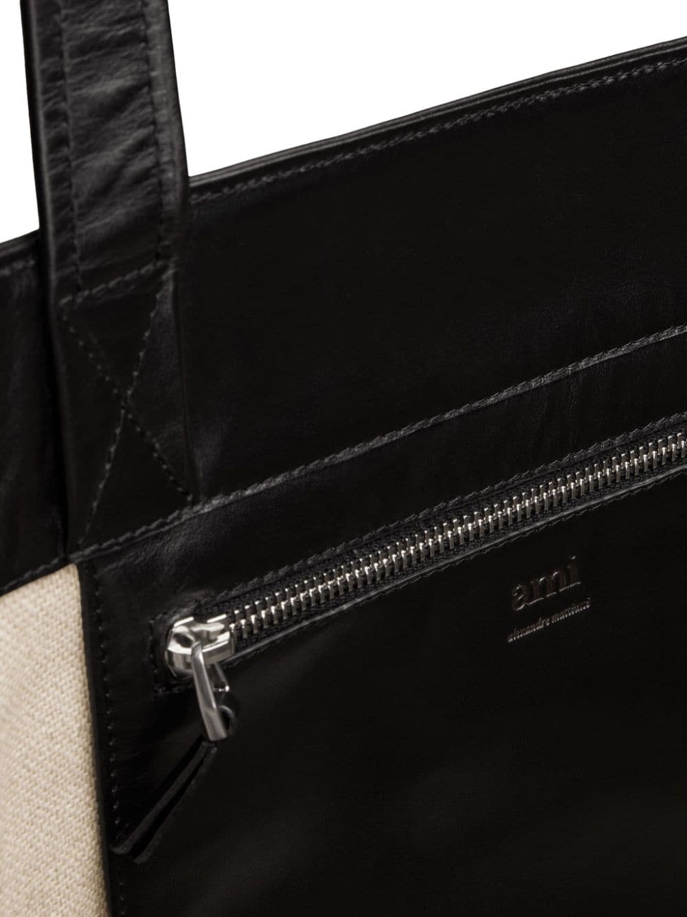 logo-plaque panelled tote bag - 6
