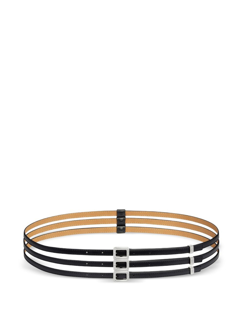 courrèges square leather triple belt outlook