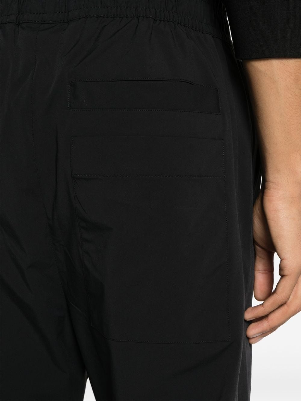 elasticated-waist cropped trousers - 5