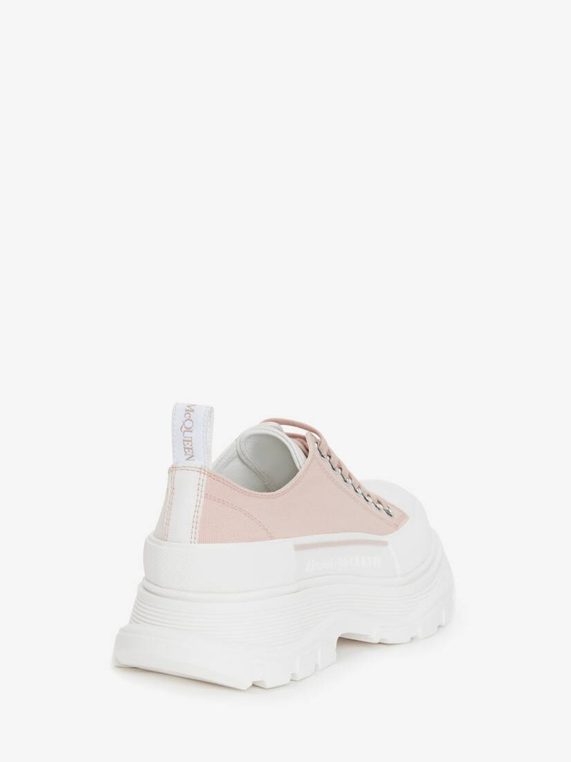 Alexander McQueen Women's Tread Slick Lace Up in Blush/bone outlook