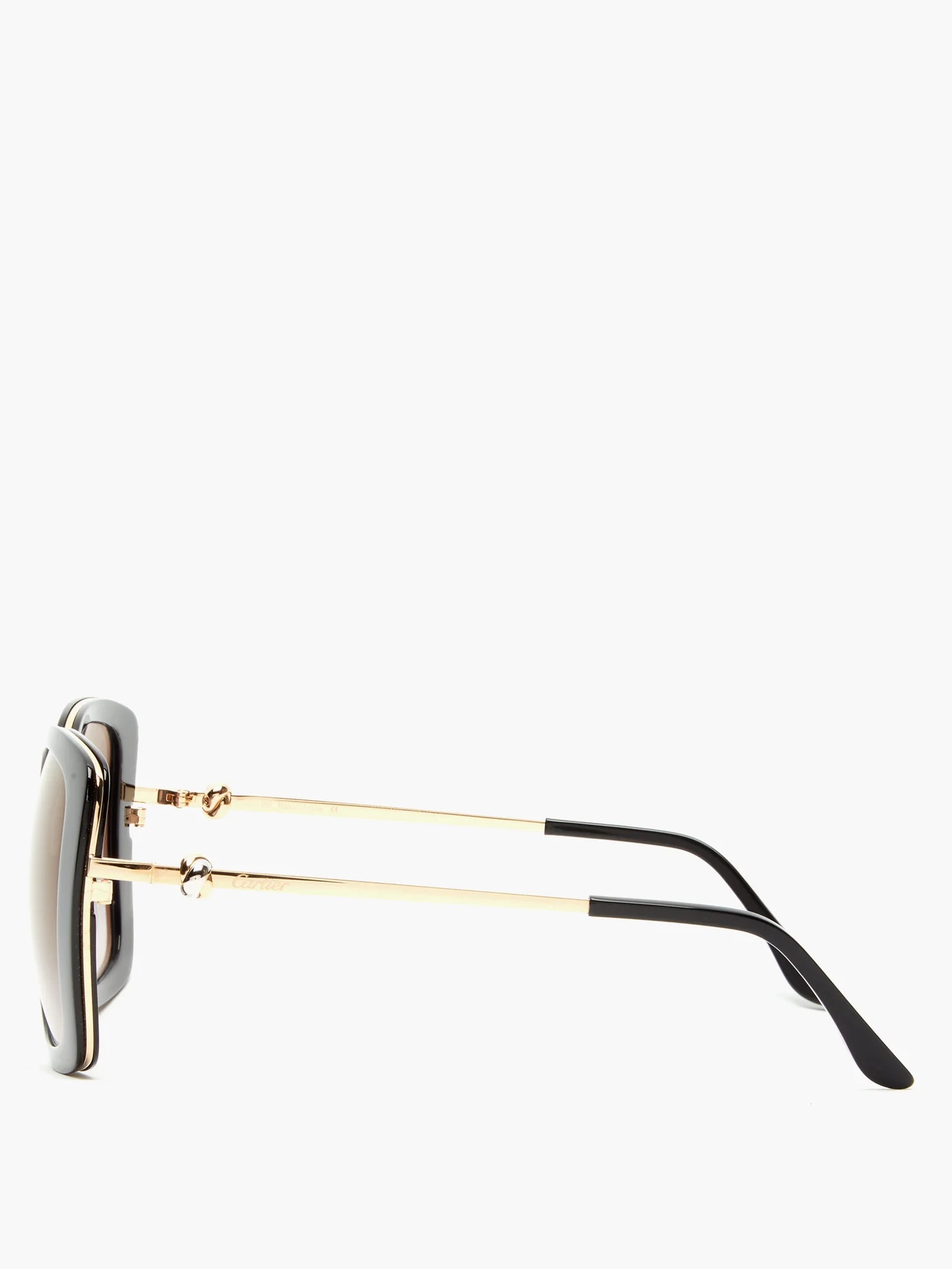 Trinity oversized square acetate sunglasses - 3