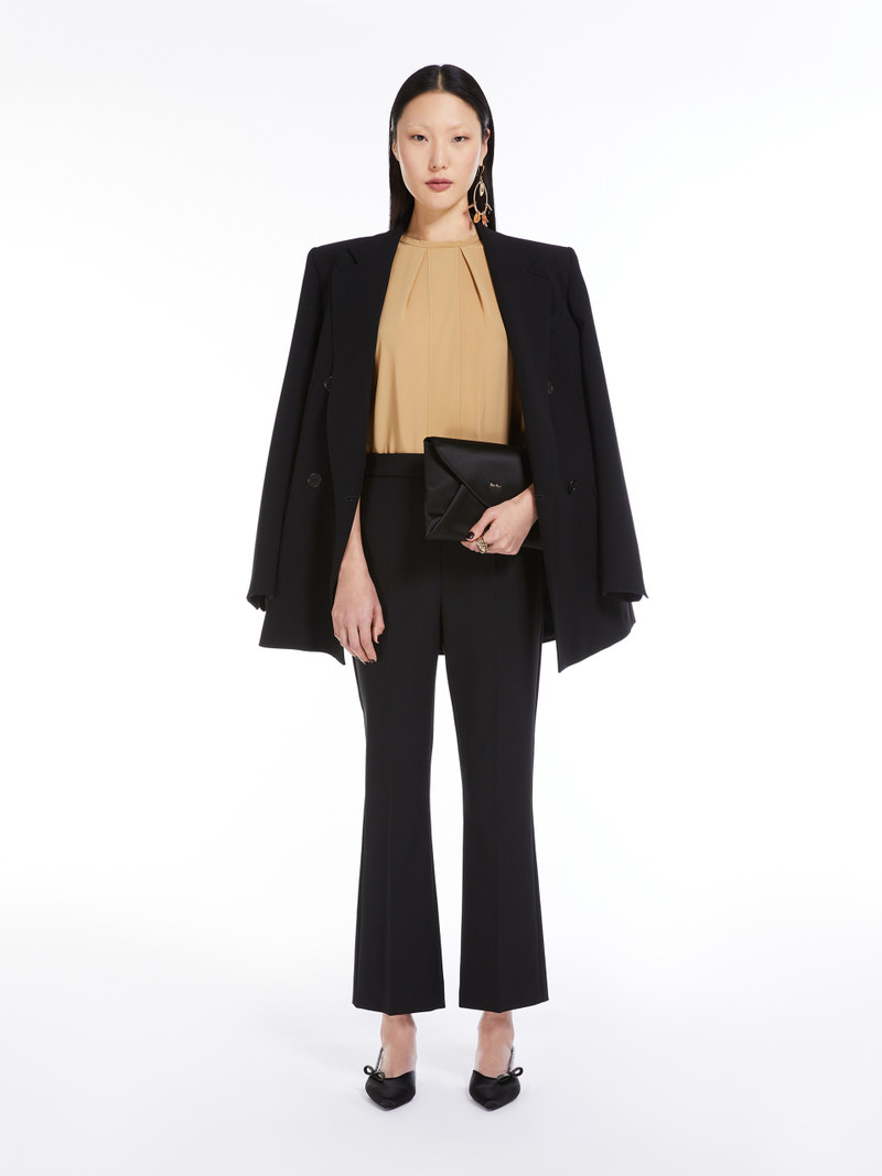 ENVELOPE Viscose and silk satin clutch bag 6