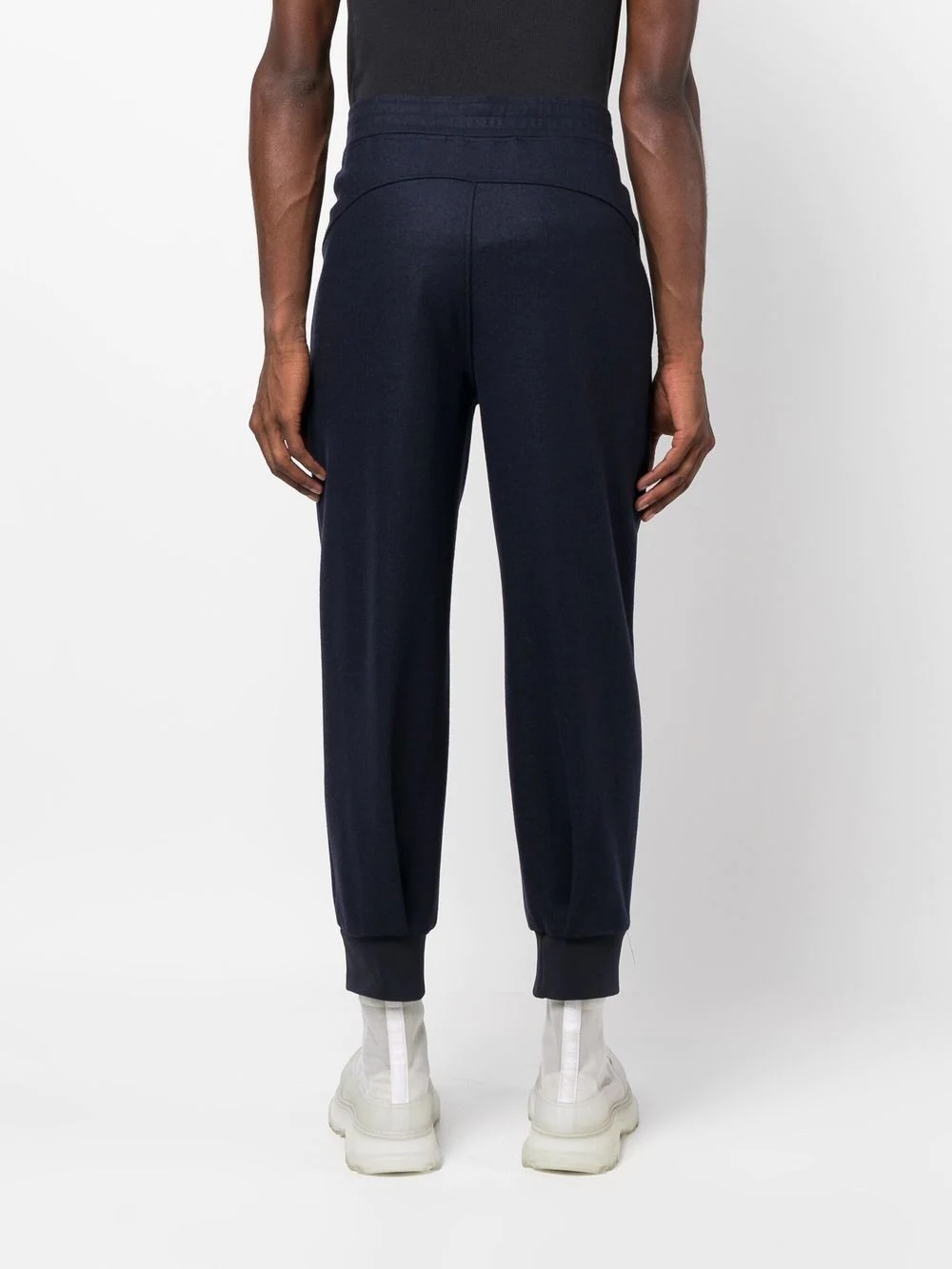 elasticated-waistband track pants - 4