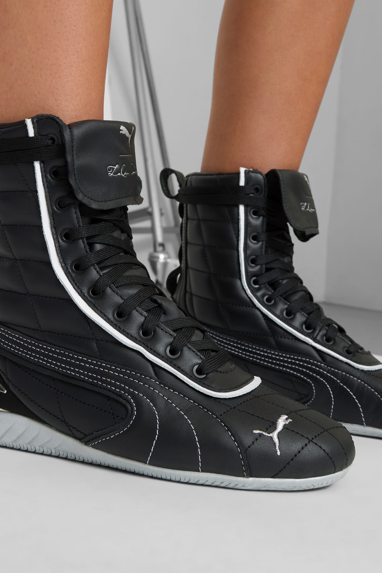 PUMA x LAQUAN SMITH Speedcat Mid Leather Women's Sneakers - 2