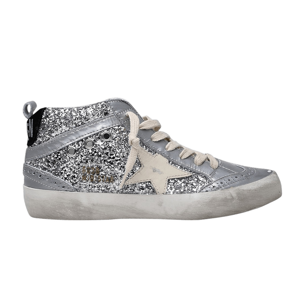 Golden Goose Wmns Mid Star 'Silver Glitter' - 1