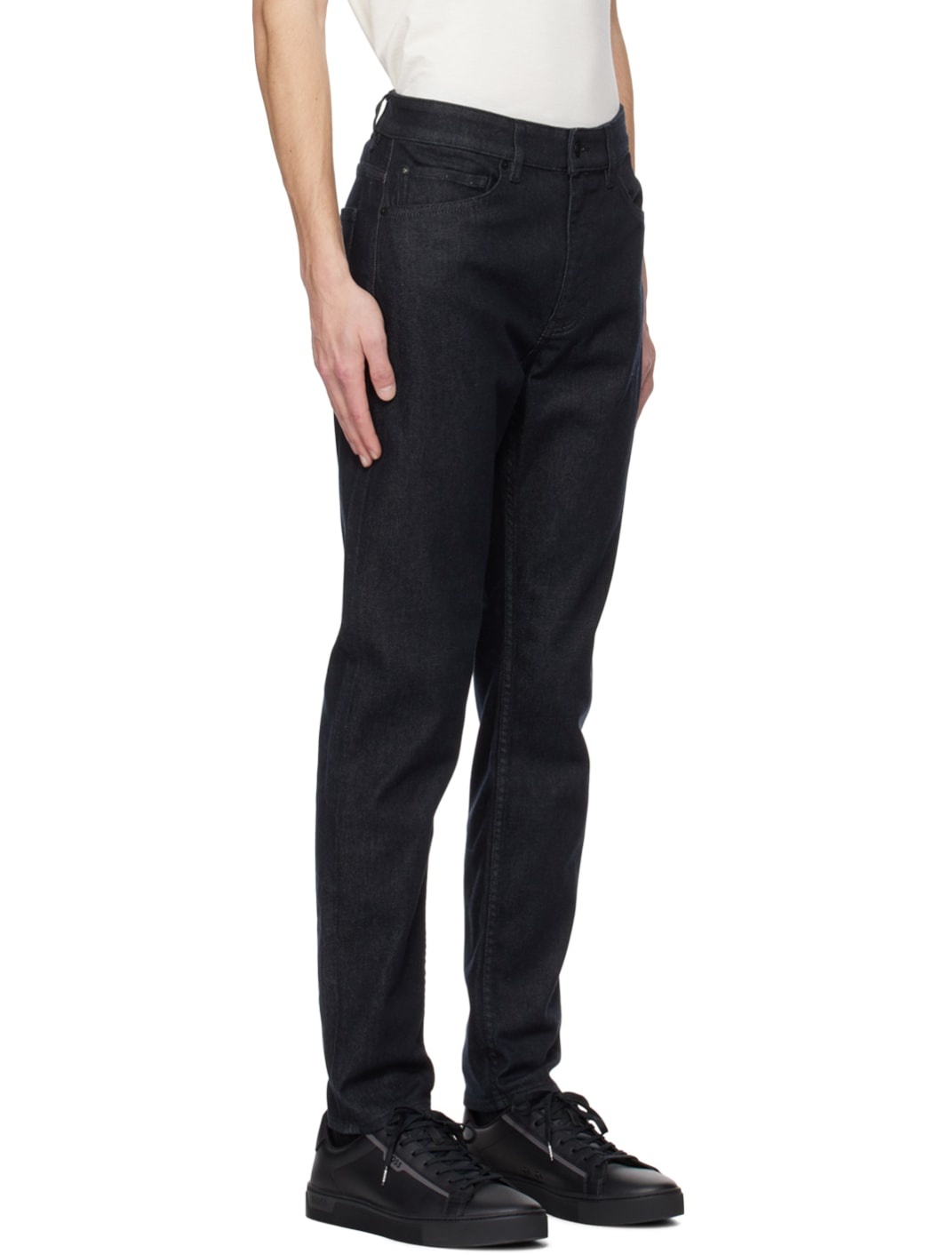 Black Tapered Jeans - 2
