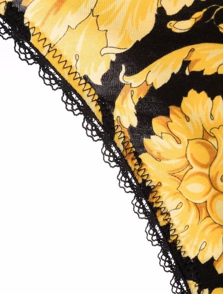 THONG WITH BAROQUE PRINT - 9