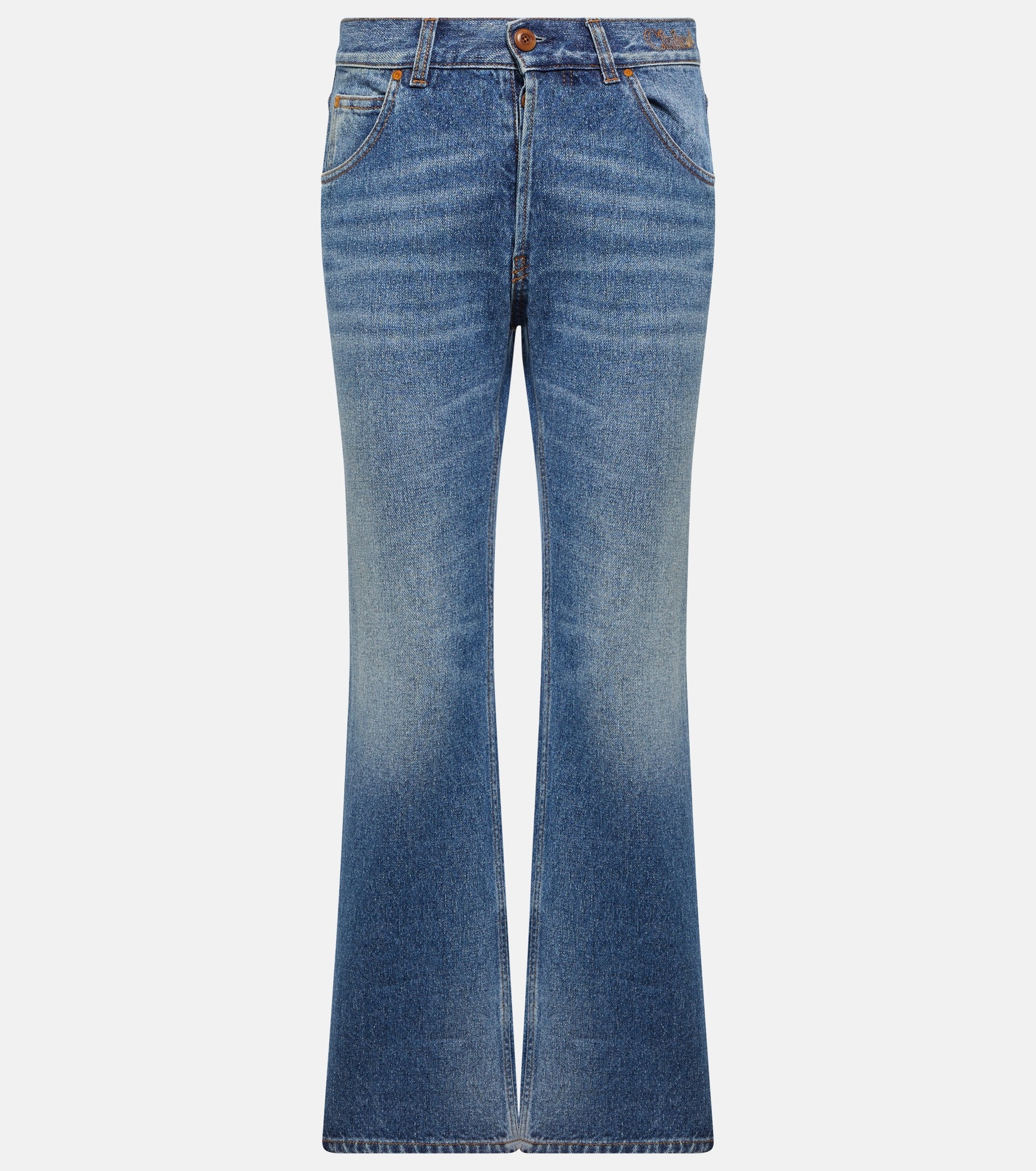 High-rise straight jeans - 1