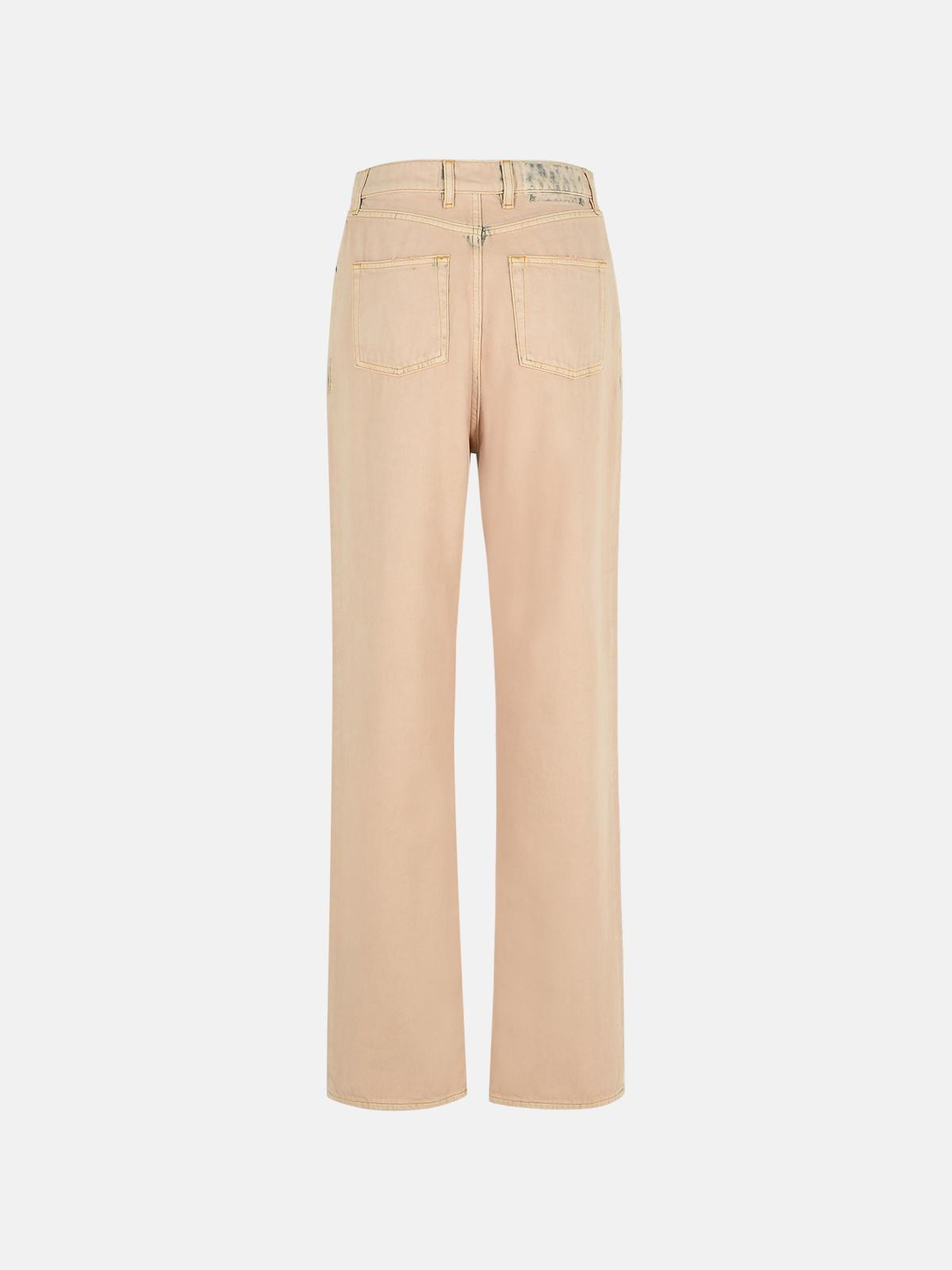 'KIM' PINK COTTON JEANS - 3