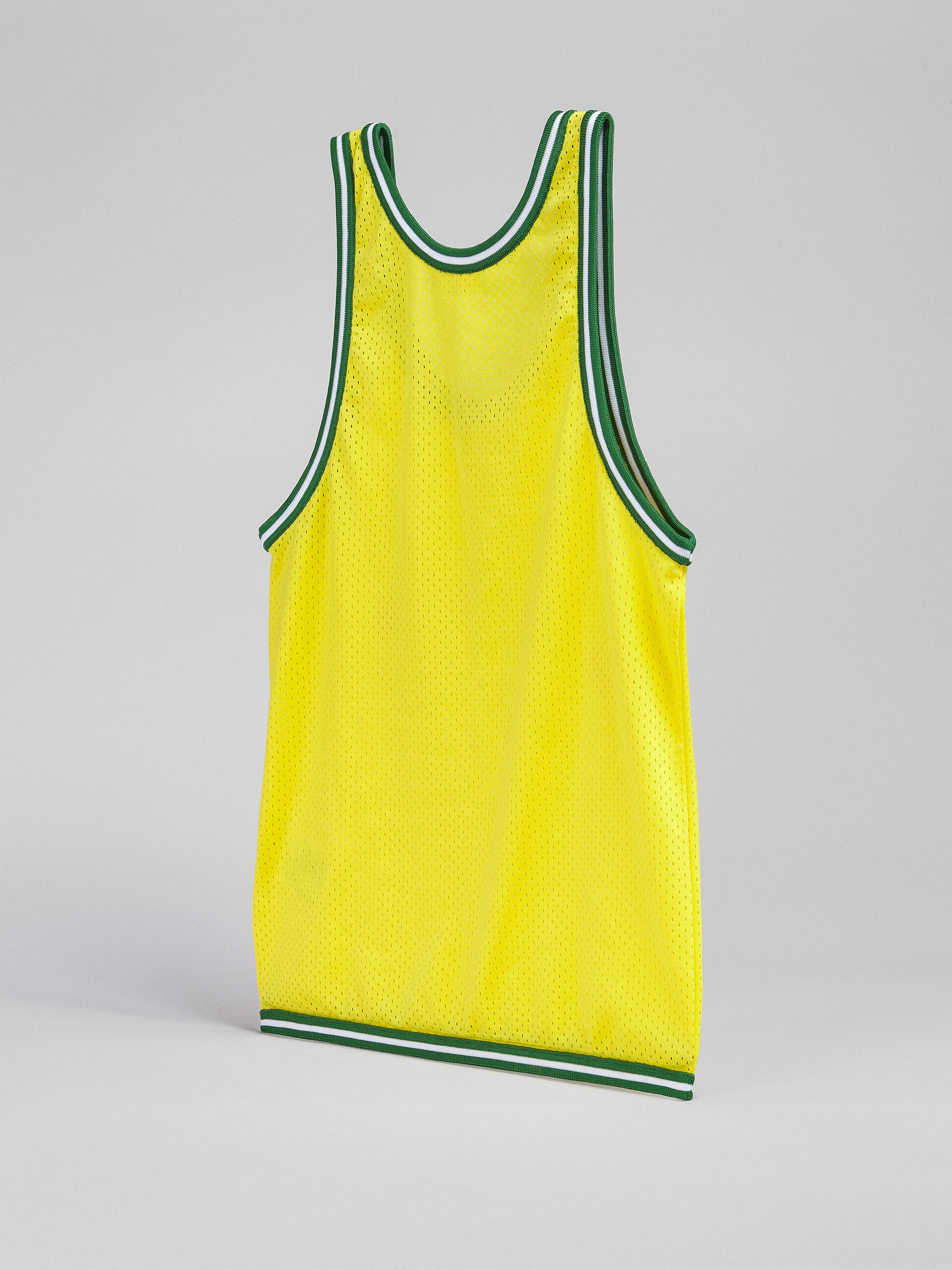 YELLOW BASKET TANK TOP SHOPPING BAG IN TECH FABRIC - 2