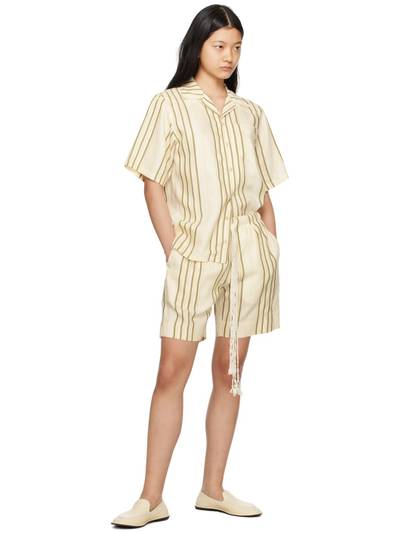 WALES BONNER SSENSE Exclusive Beige Shirt outlook