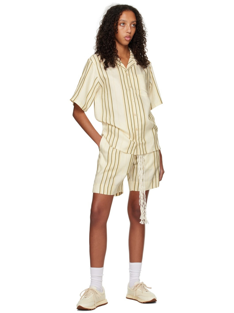WALES BONNER SSENSE Exclusive Beige Shirt outlook